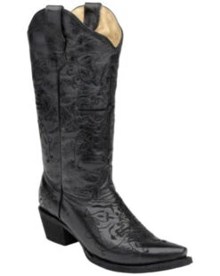 Circle G Women's Cross Embroidered Western Boots