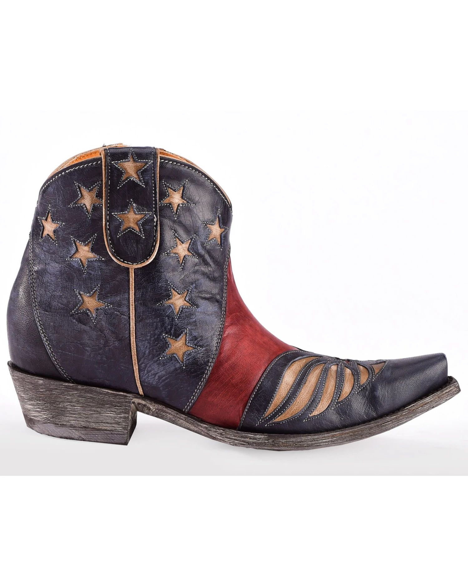 Old Gringo Women's United Patriotic Booties - Snip Toe - Image 4