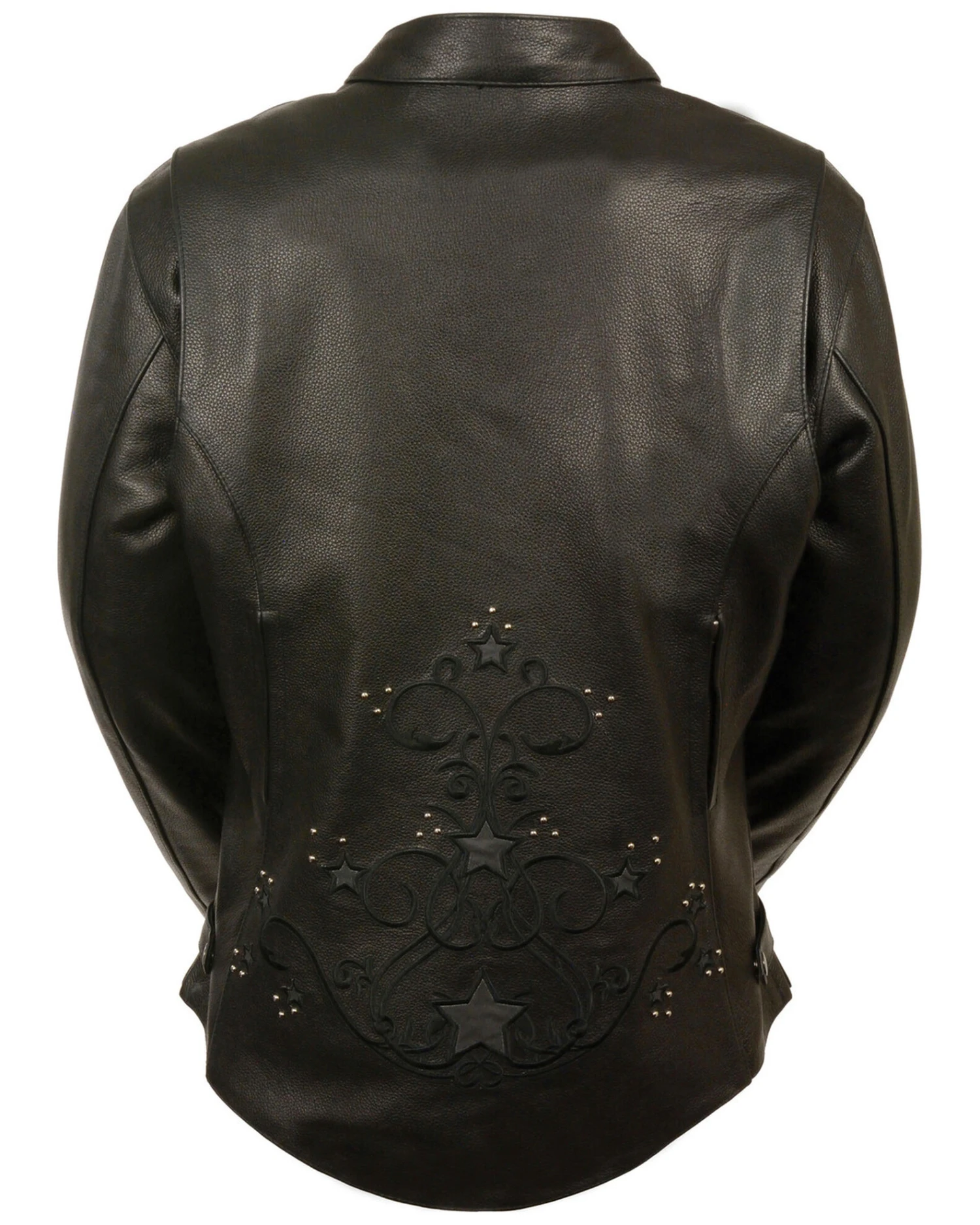 Milwaukee Leather Women's Reflective Star Leather Jacket - Image 3
