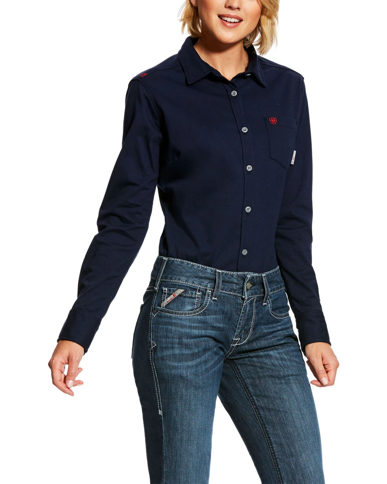 Ariat Women's FR Mid Rise Durastretch Duralight Ella Bootcut Jeans - Image 3