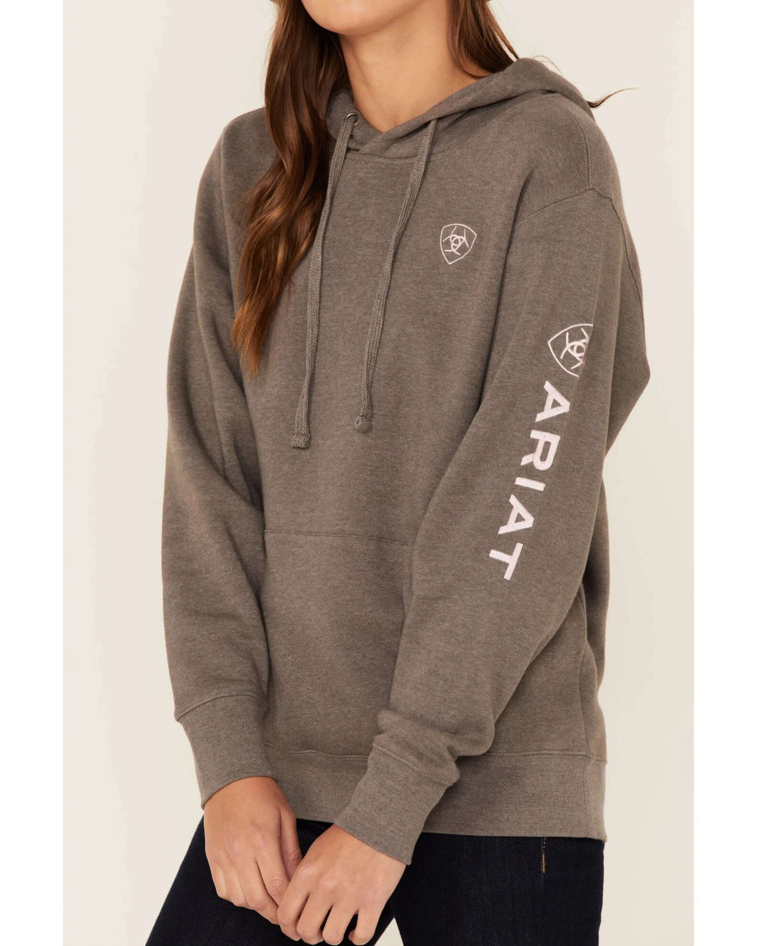 Ariat Women's Charcoal Logo Hoodie - Image 2