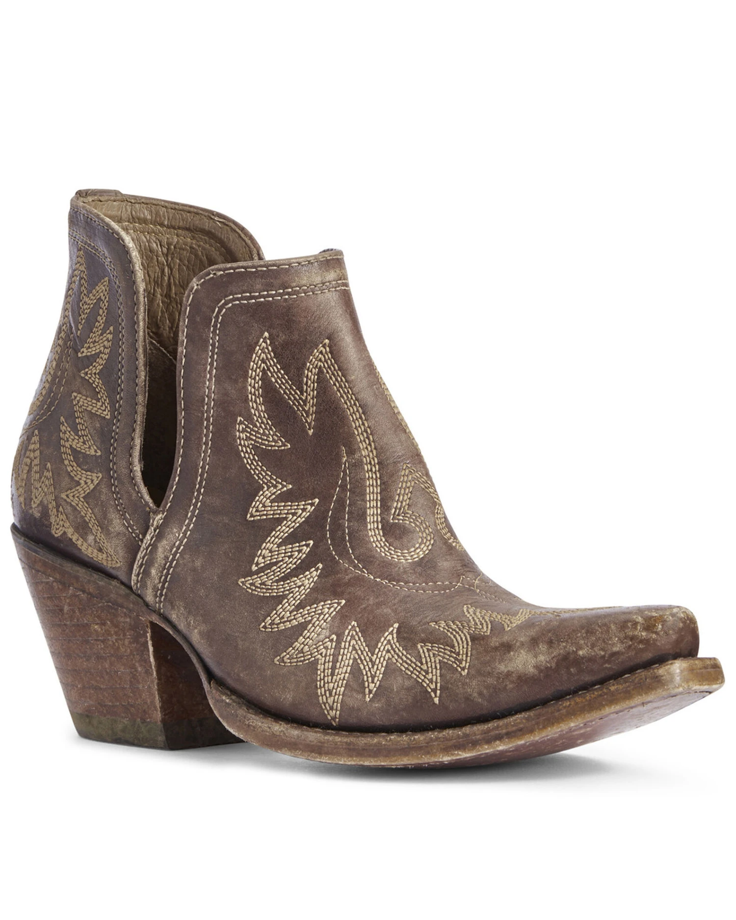 Ariat Women's Dixon Distressed Fashion Booties - Snip Toe