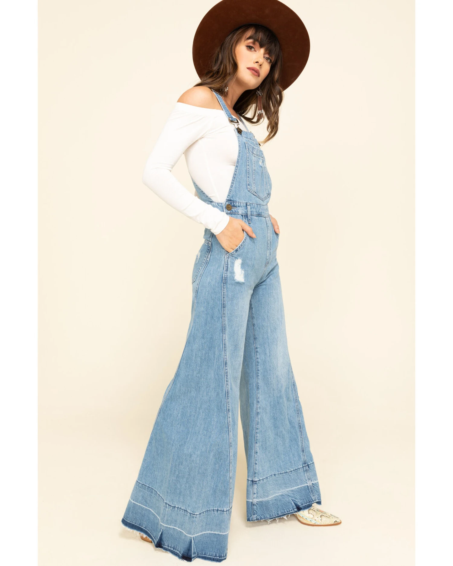 Show Me Your Mumu Women's Carolina Blue San Fran Overalls - Image 3