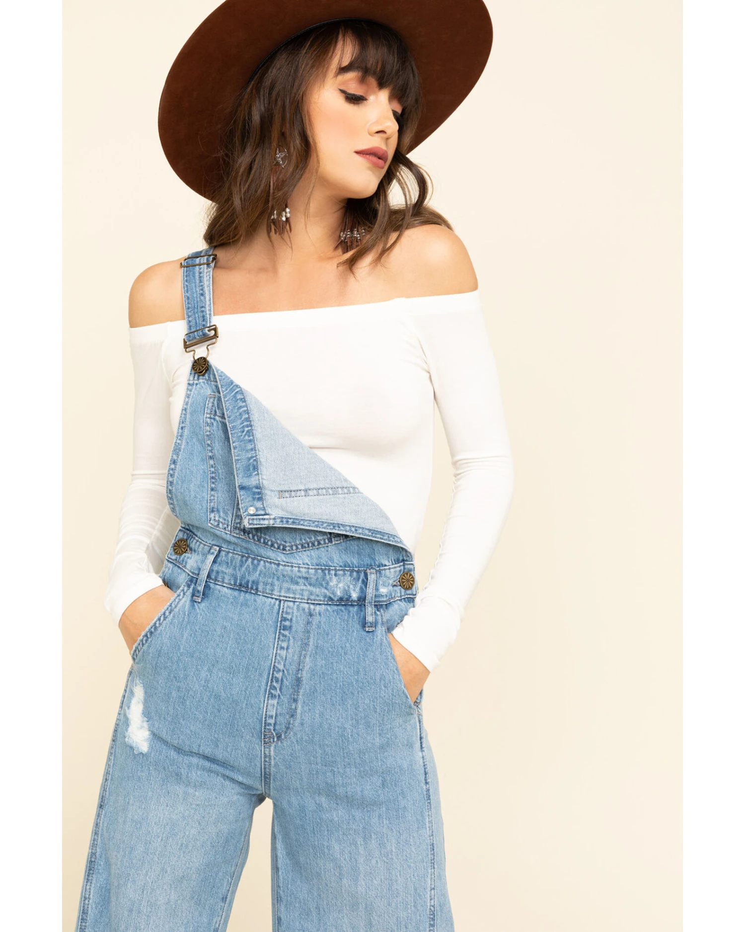 Show Me Your Mumu Women's Carolina Blue San Fran Overalls - Image 4