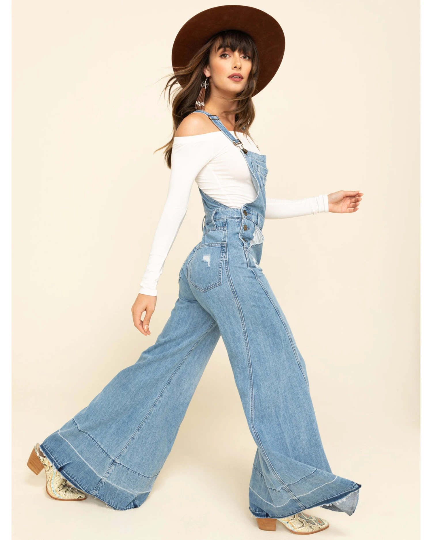 Show Me Your Mumu Women's Carolina Blue San Fran Overalls - Image 6