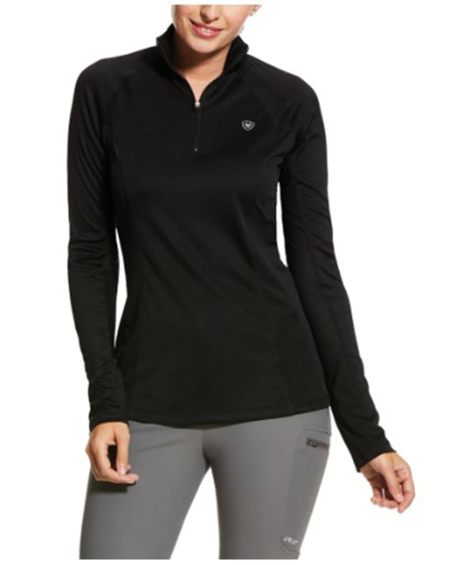 Ariat Women's Sunstopper 2.0 1/4 Zip Baselayer Shirt