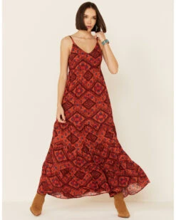 Shyanne Women's Chili Tile Dress