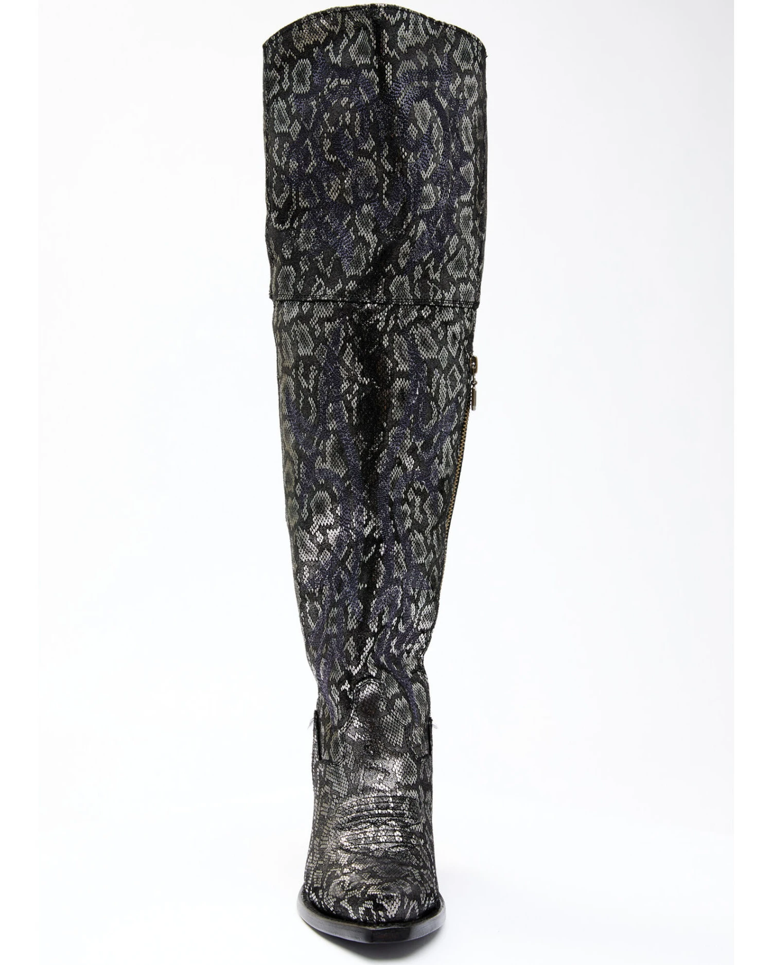 Dan Post Women's Black Snake Print Western Boots - Snip Toe - Image 3