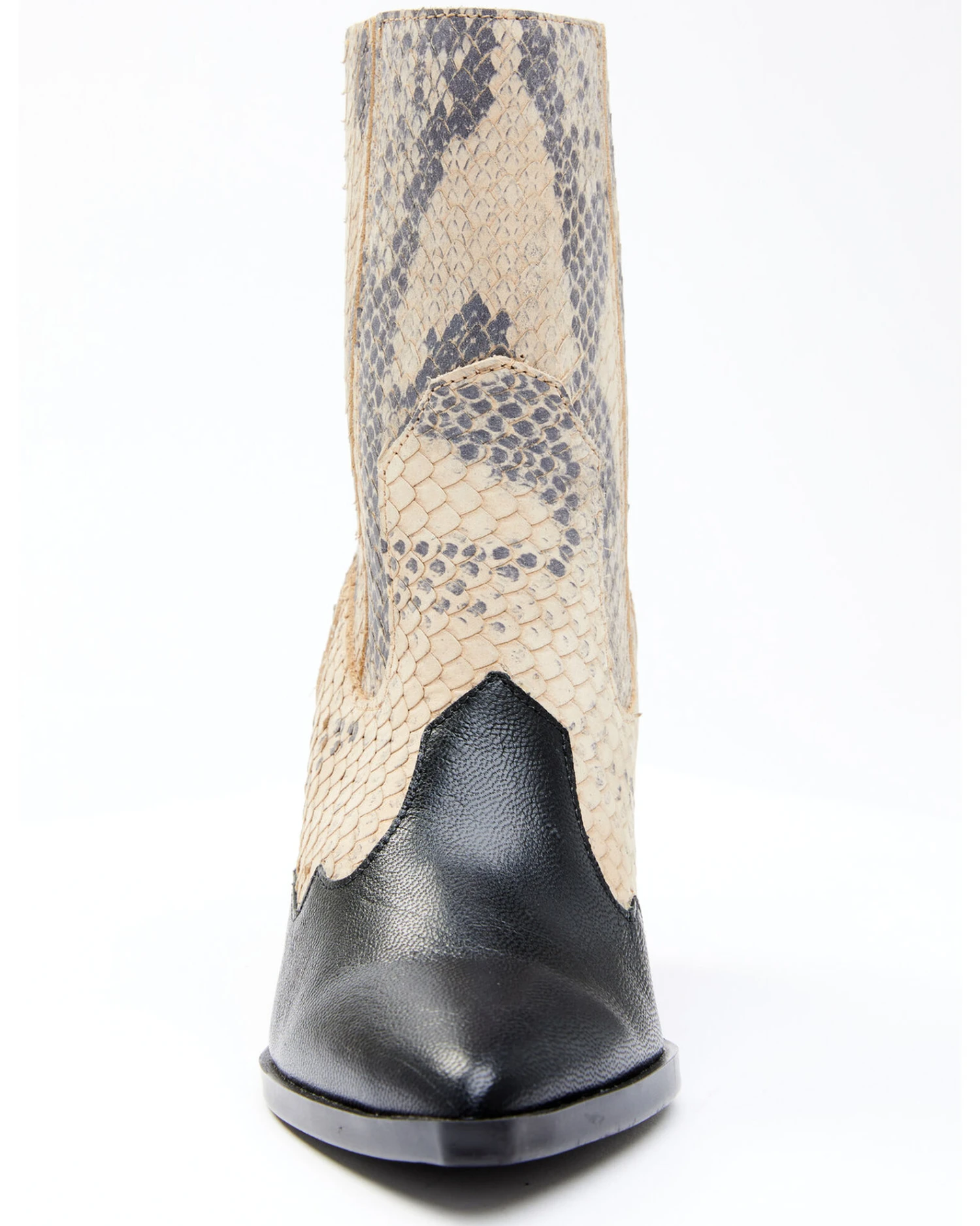 Dan Post Women's Snake Print Fashion Booties - Pointed Toe - Image 3