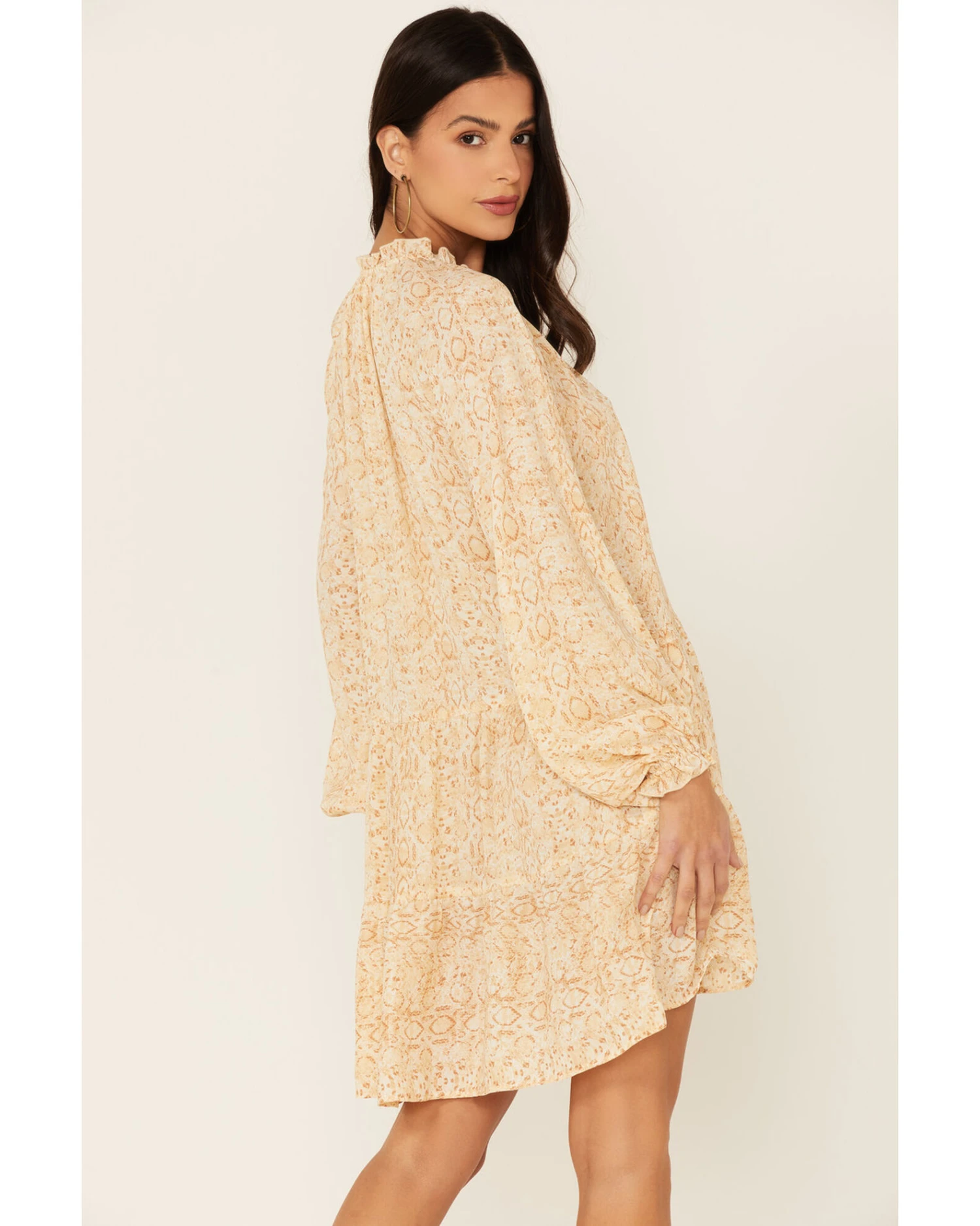 Show Me Your Mumu Multicolored Snake Print Birdie Mini Dress - Image 3