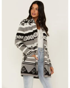 Idyllwind Women's Twin Pines Southwestern Knit Cardigan Tonal Sweater