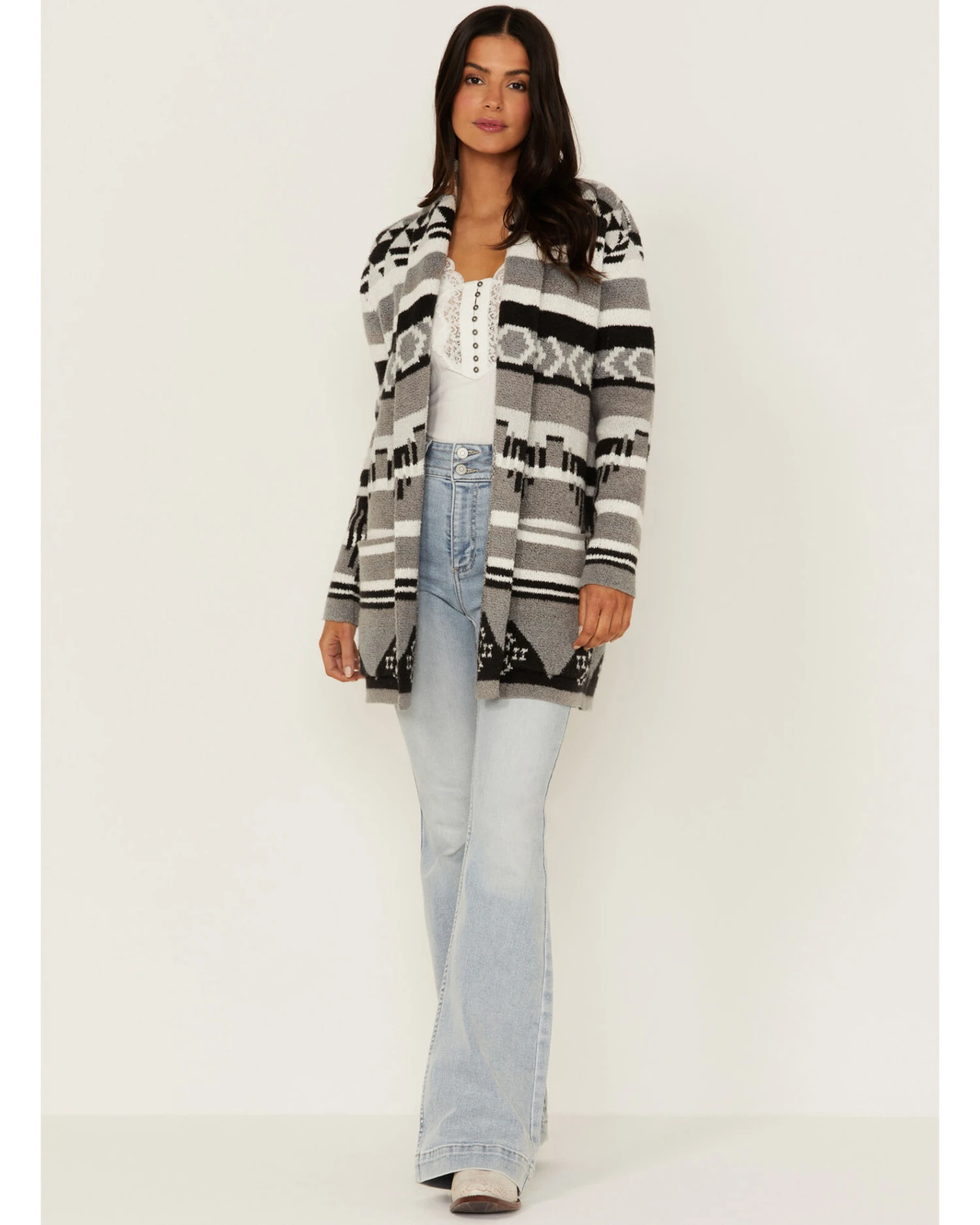 Idyllwind Women's Twin Pines Southwestern Knit Cardigan Tonal Sweater - Image 4