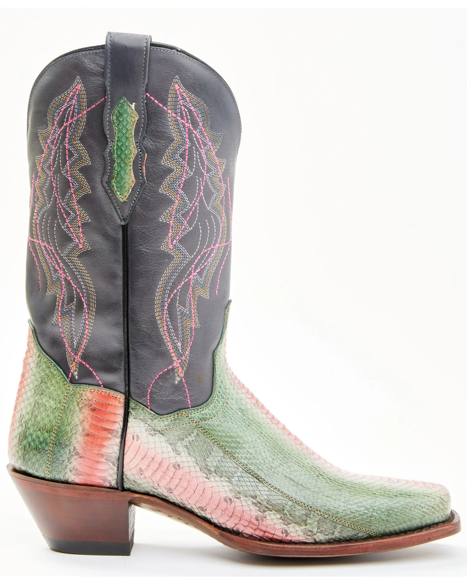 Dan Post Women's Exotic Watersnake Skin Western Boots - Square Toe - Image 2