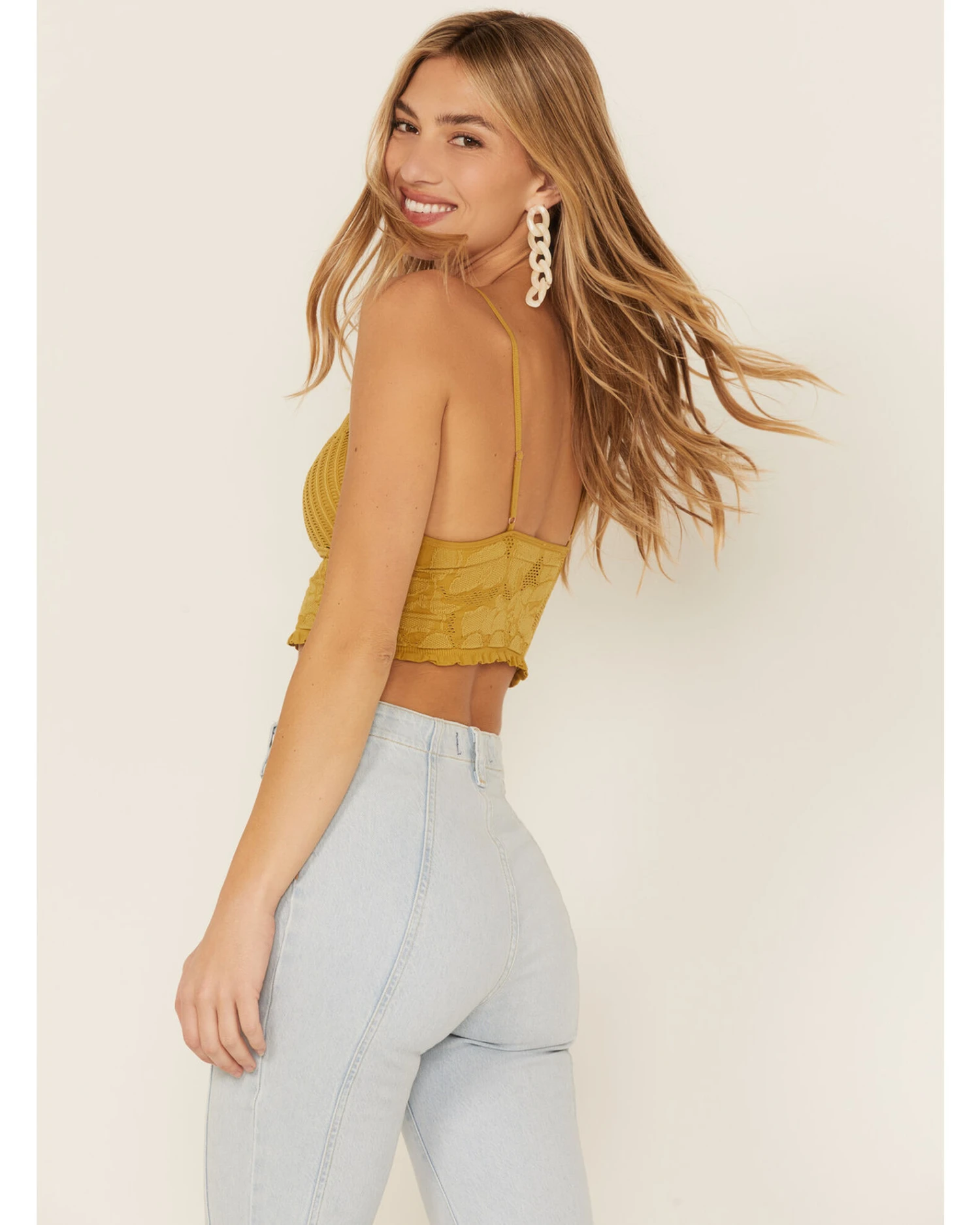 Fornia Women's Seamless Floral Bralette - Image 3