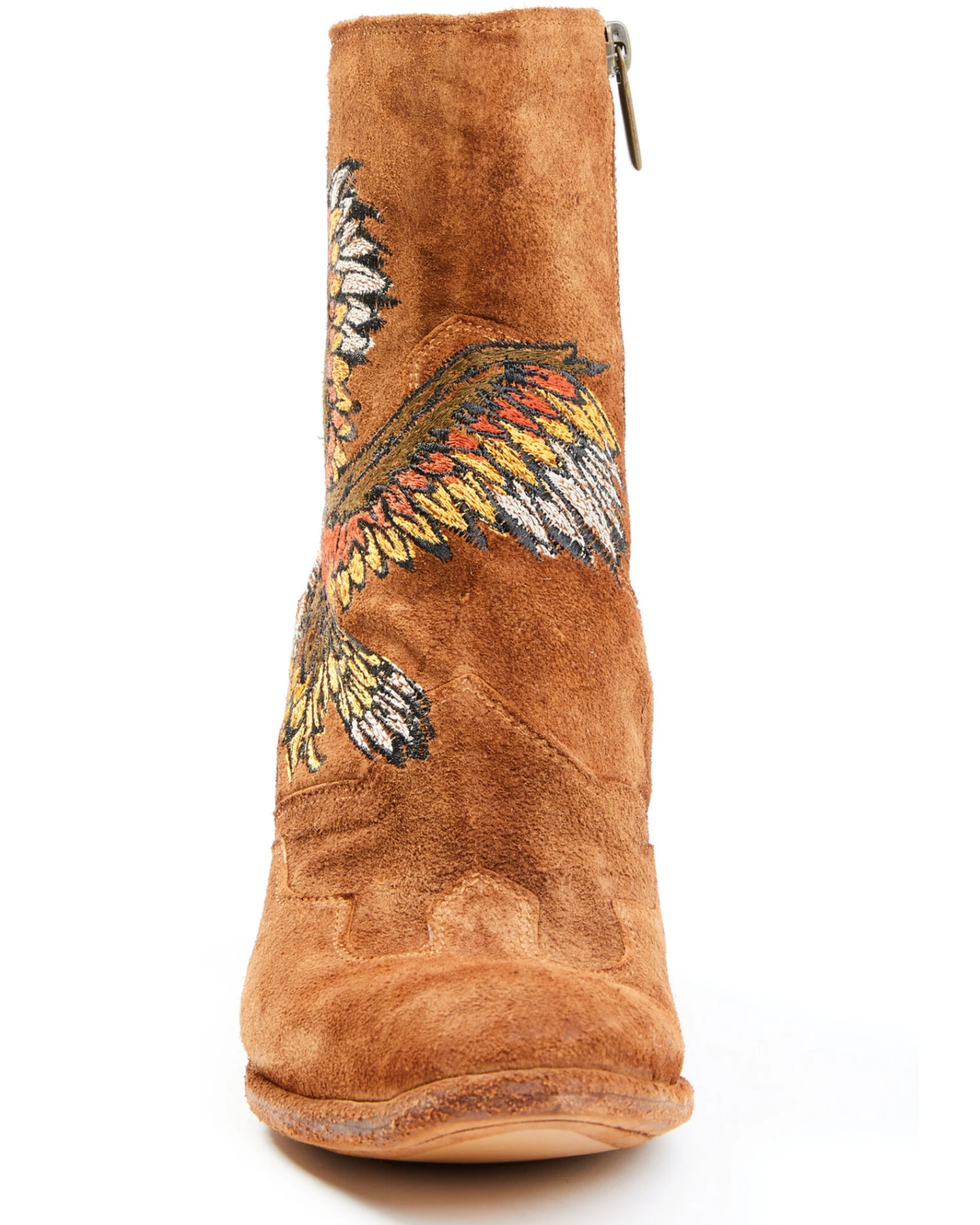 Marco Delli Women's Embroidered Eagle Fashion Booties - Round Toe - Image 4