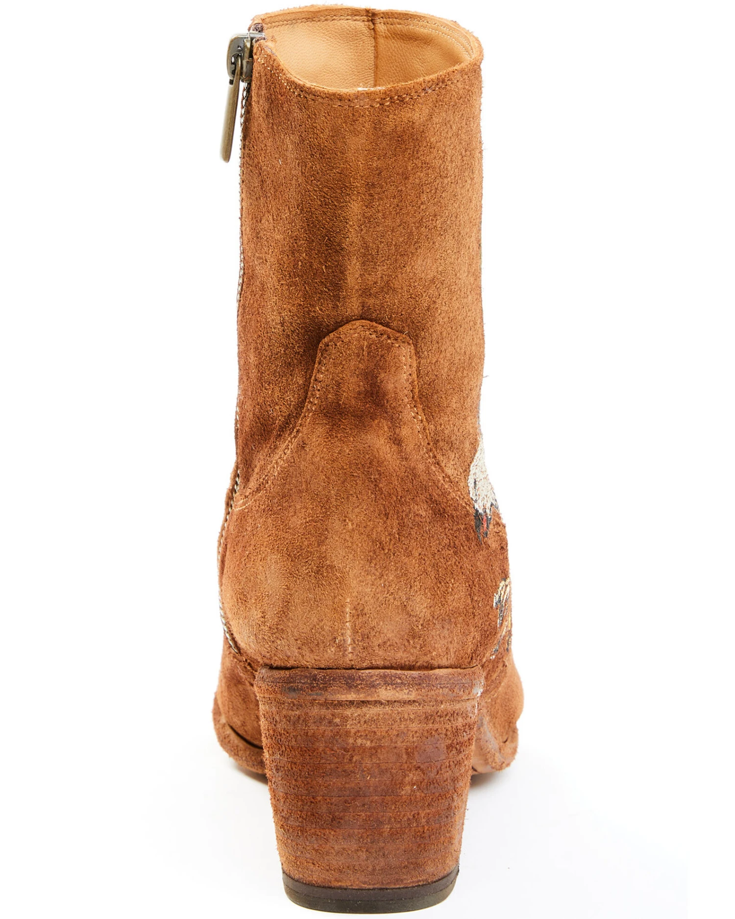 Marco Delli Women's Embroidered Eagle Fashion Booties - Round Toe - Image 5