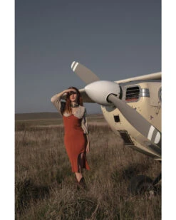 Shyanne Women's Ribbed Sweater Knit Midi Bodycon Dress