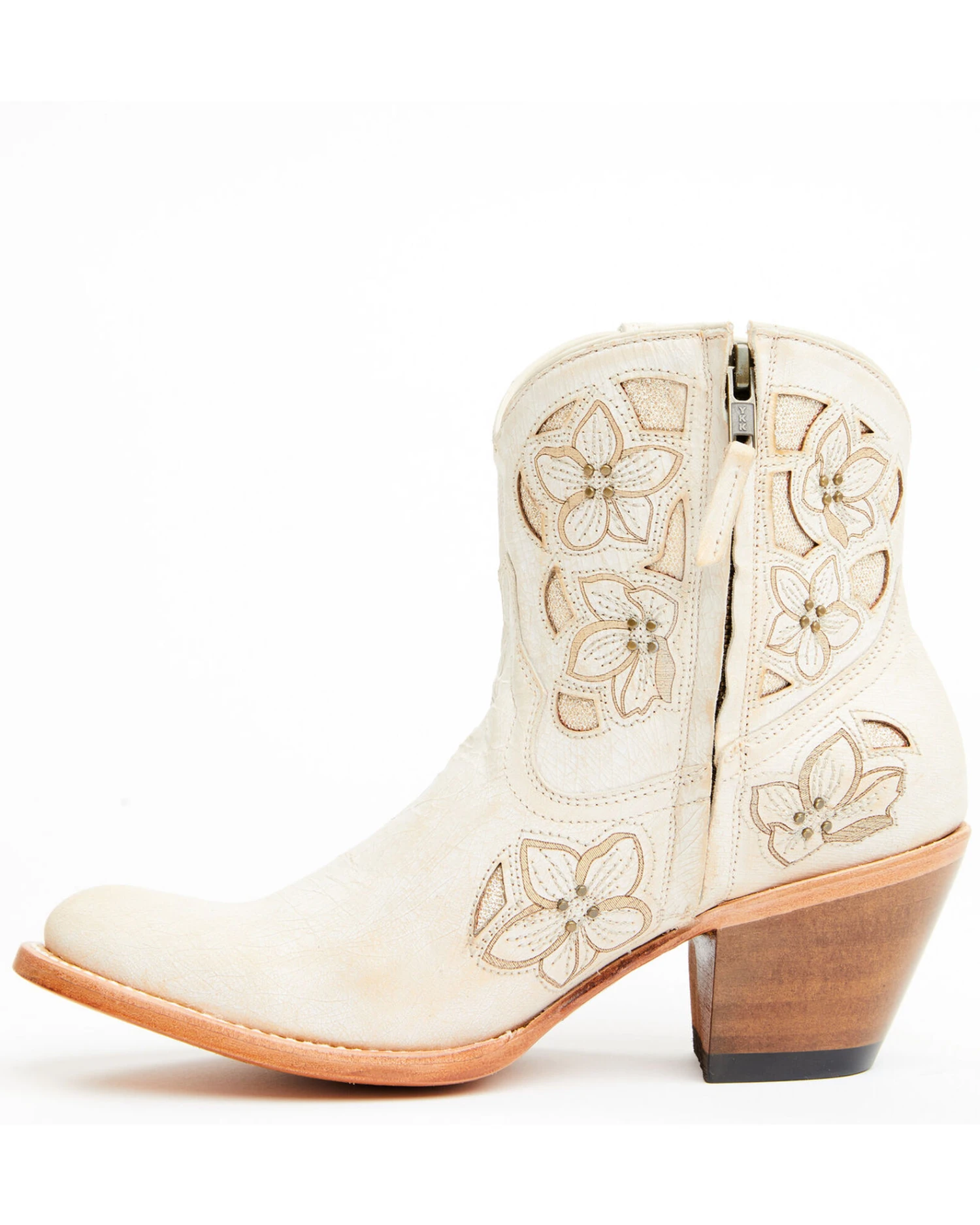 Shyanne Women's Lily Floral Embroidered Western Fashion Booties - Round Toe - Image 3