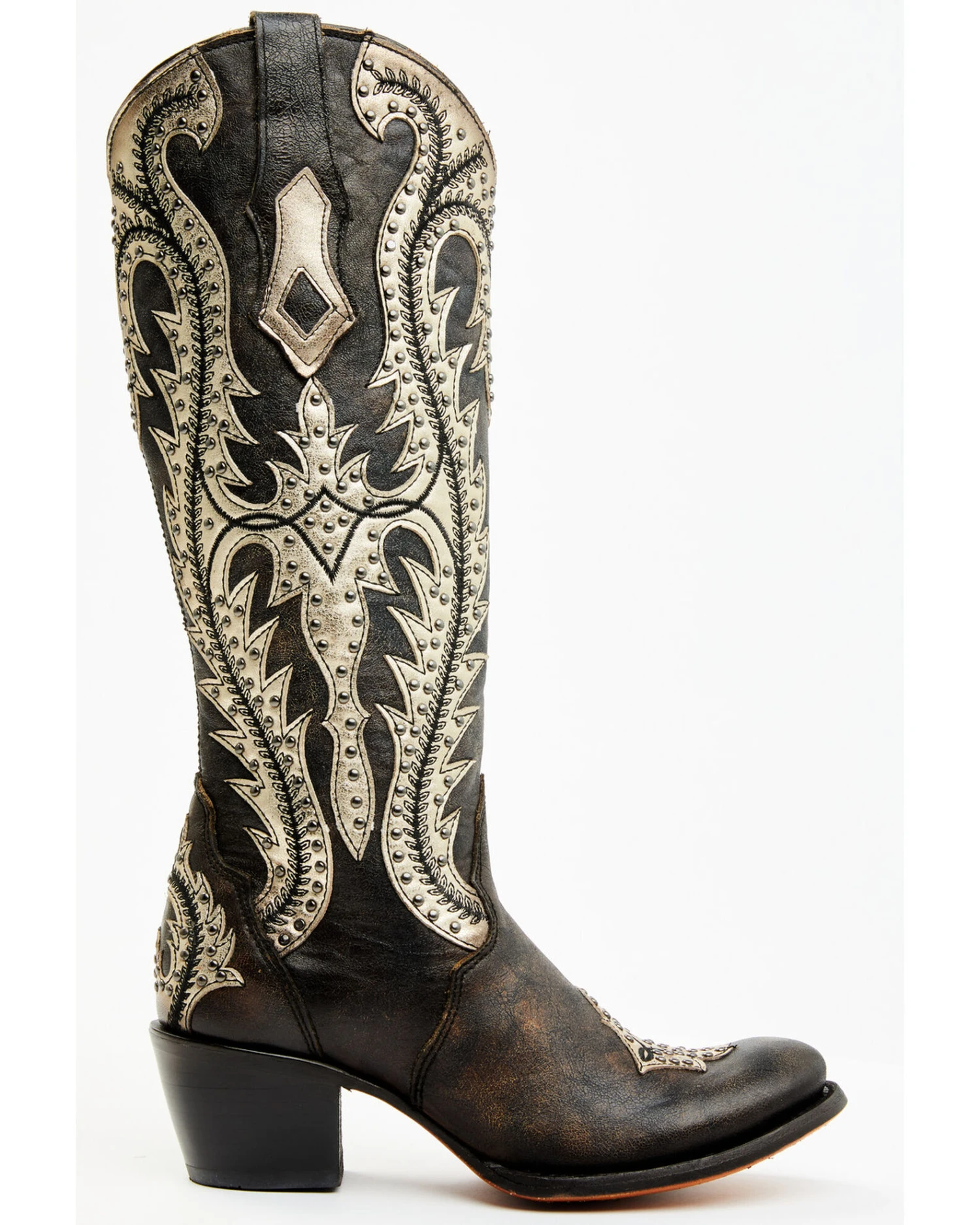 Corral Women's Studded Overlay Western Boots - Round Toe - Image 2