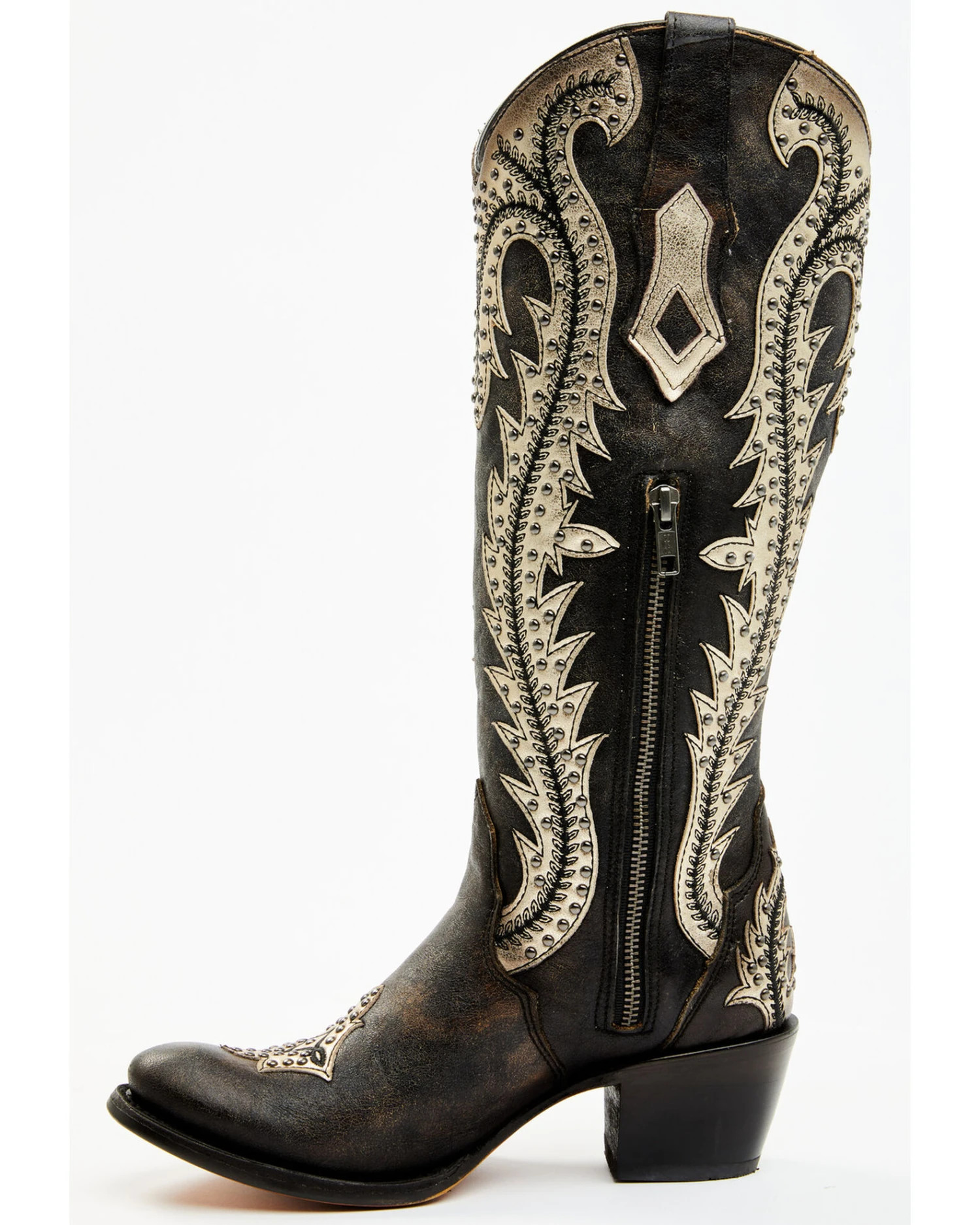 Corral Women's Studded Overlay Western Boots - Round Toe - Image 3