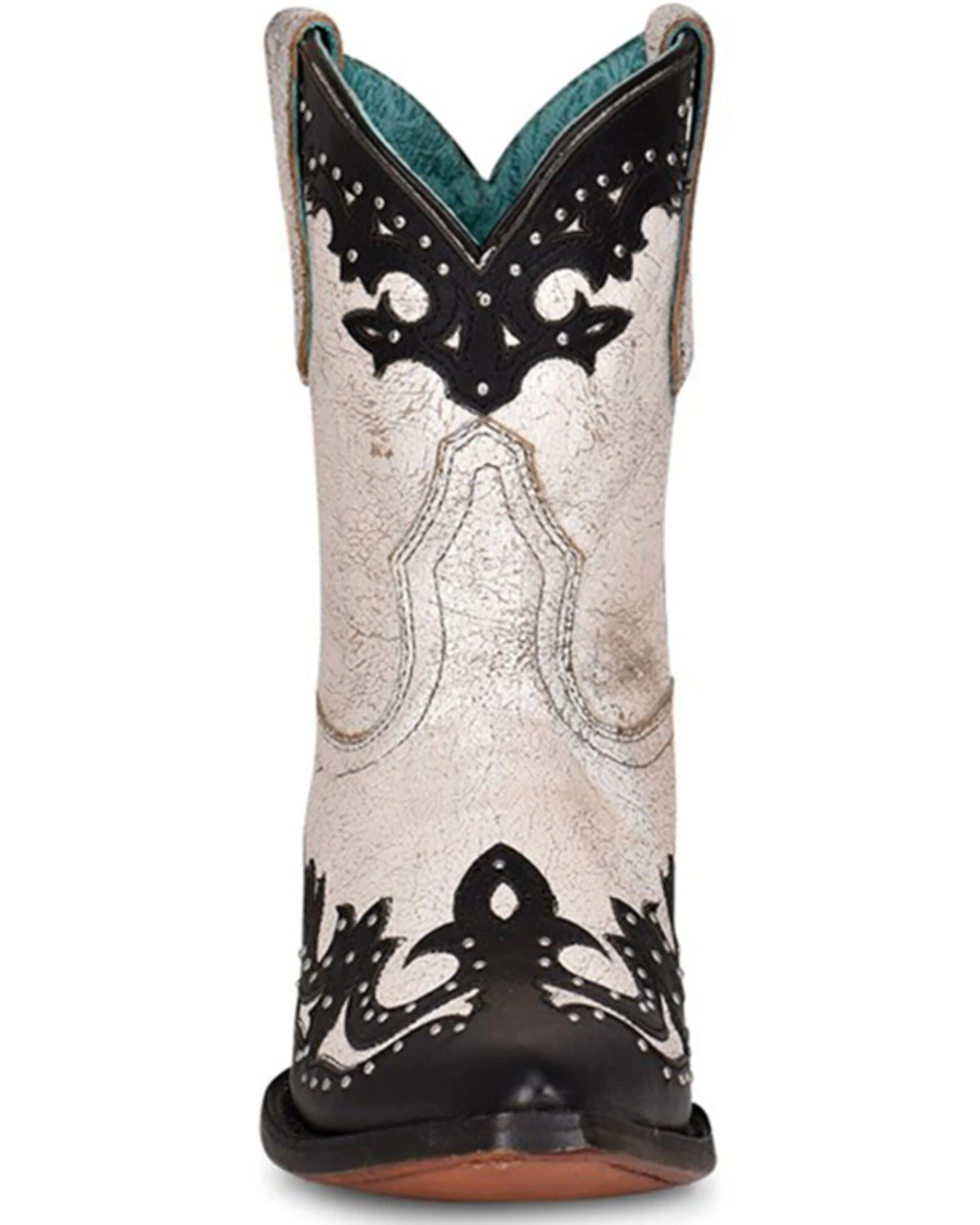 Corral Women's Black Overlay & Studs Western Boots - Pointed Toe - Image 3