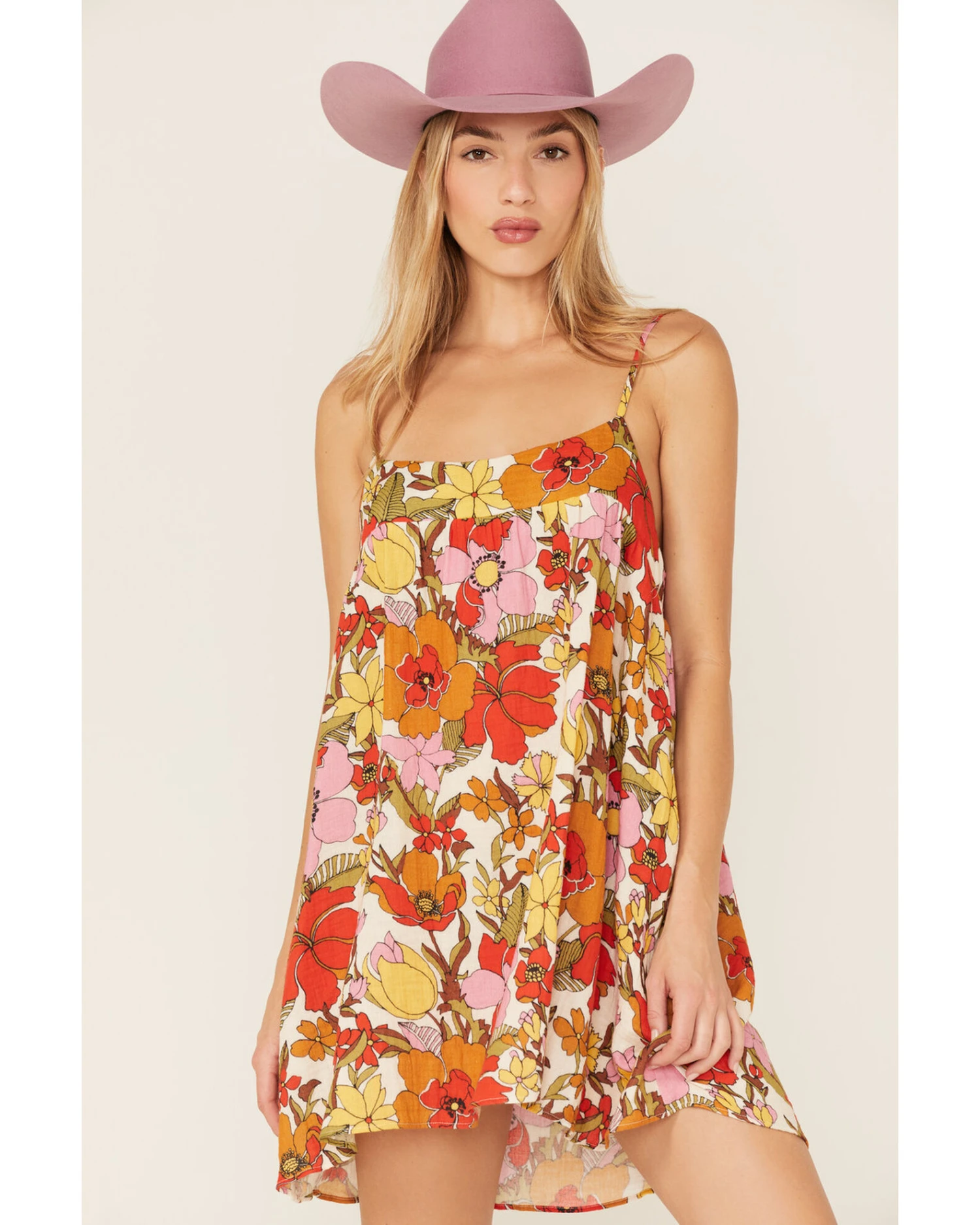 Show Me Your Mumu Women's Oasis Floral Print Mini Dress