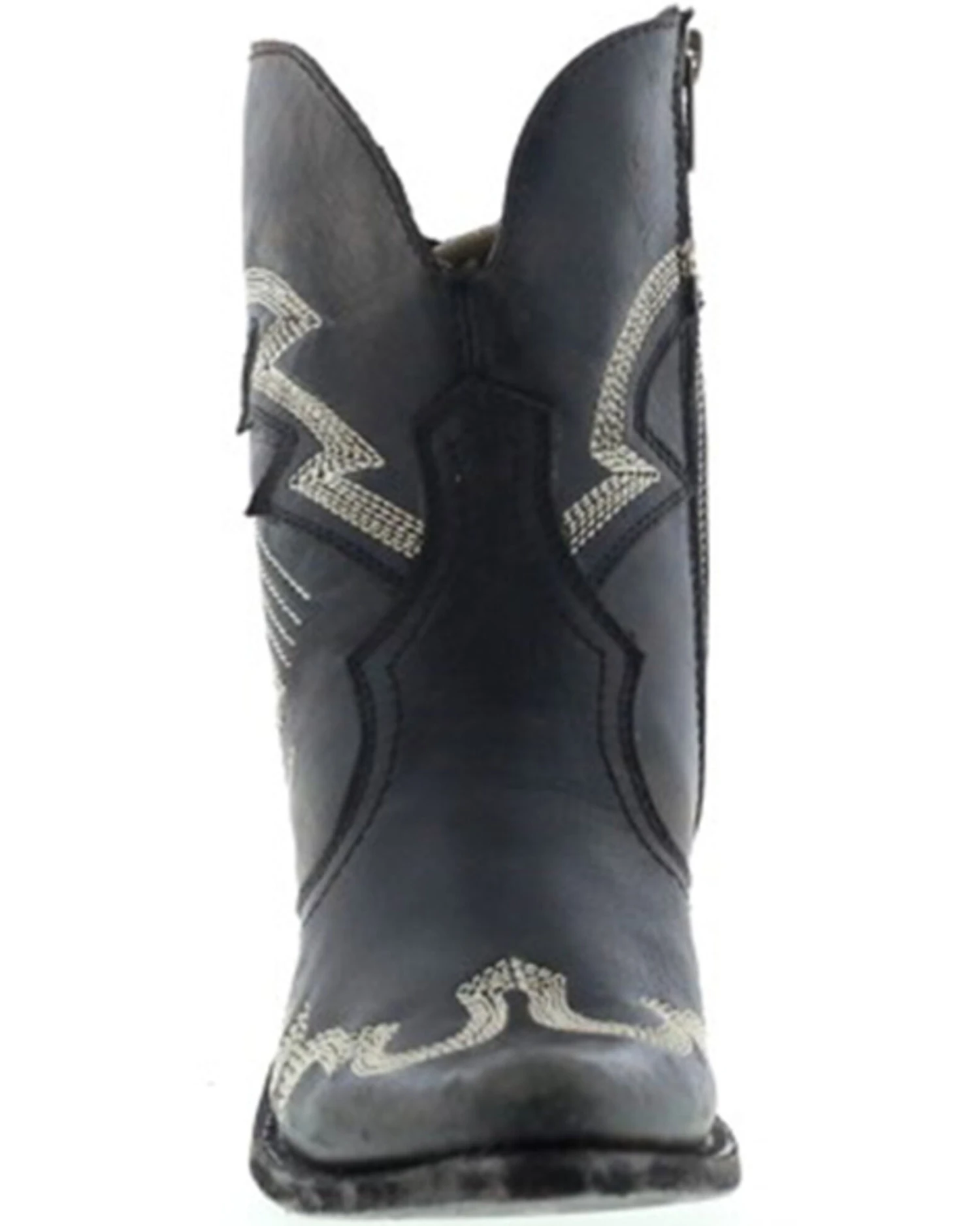 Liberty Black Women's Side Bug & Wrinkle Mosel Short Western Boots - Pointed Toe - Image 4