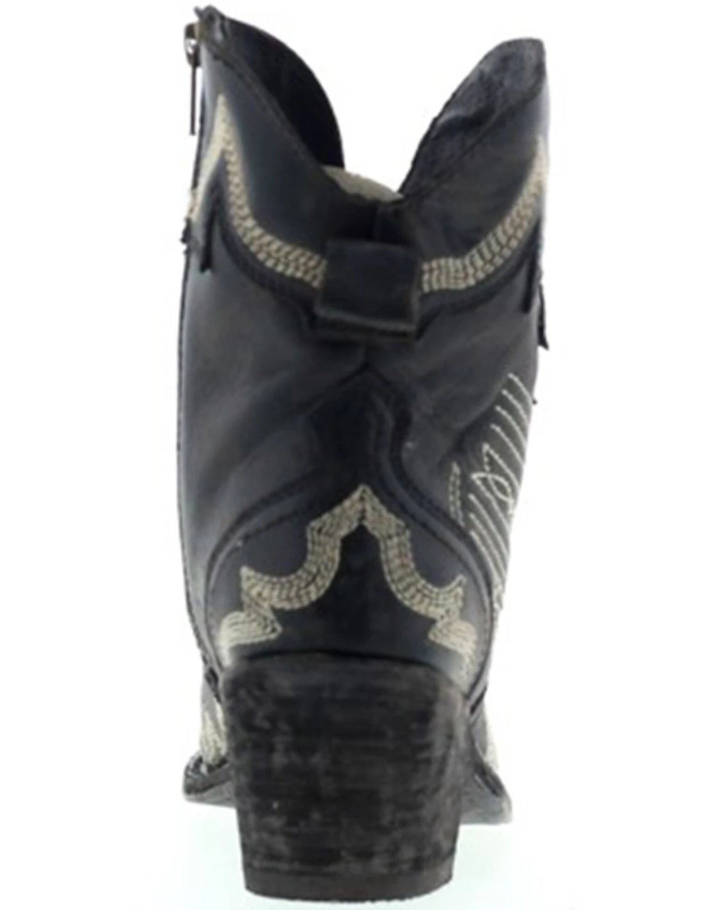 Liberty Black Women's Side Bug & Wrinkle Mosel Short Western Boots - Pointed Toe - Image 5