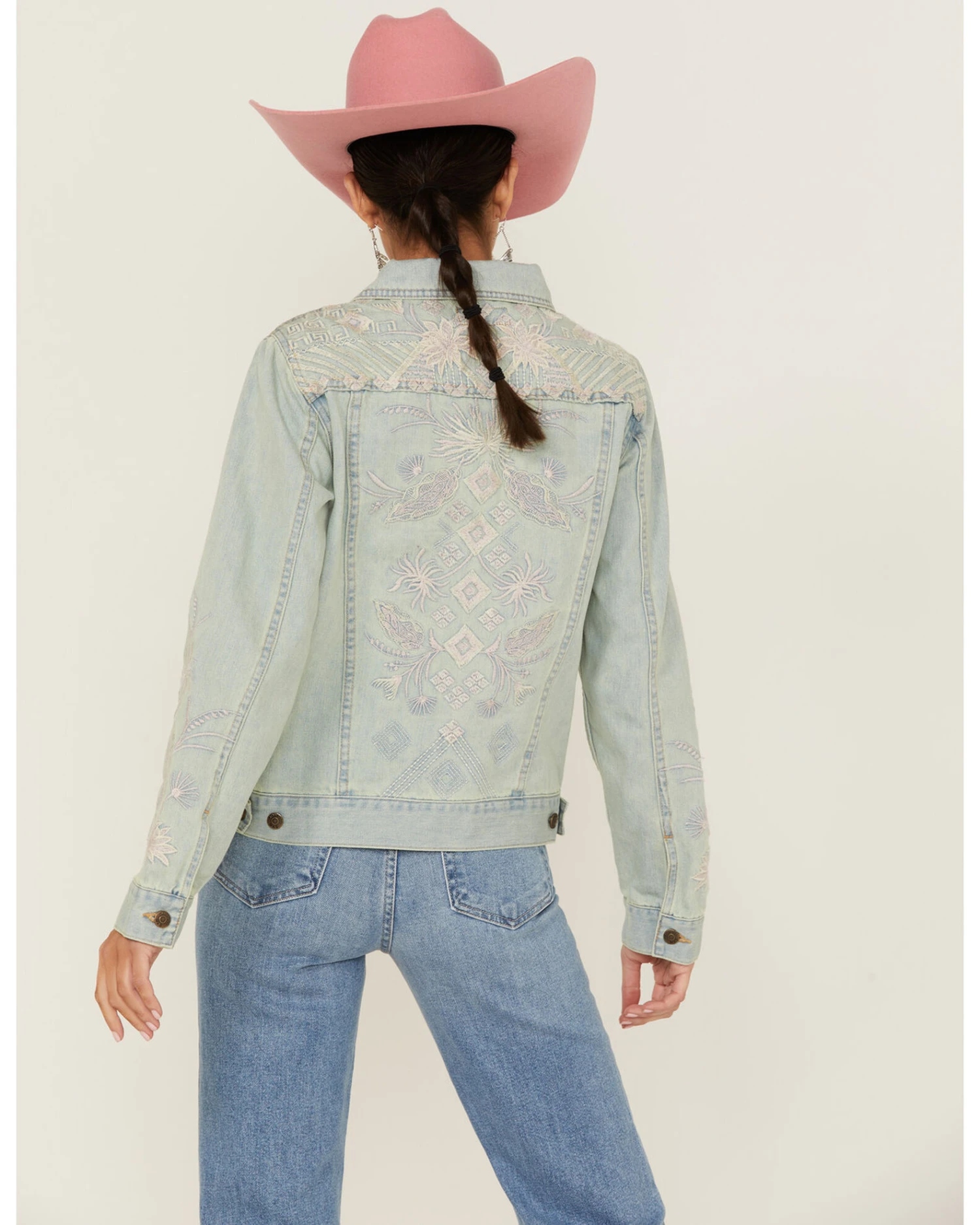Johnny Was Women's Devere Embroidered Denim Jacket - Image 3