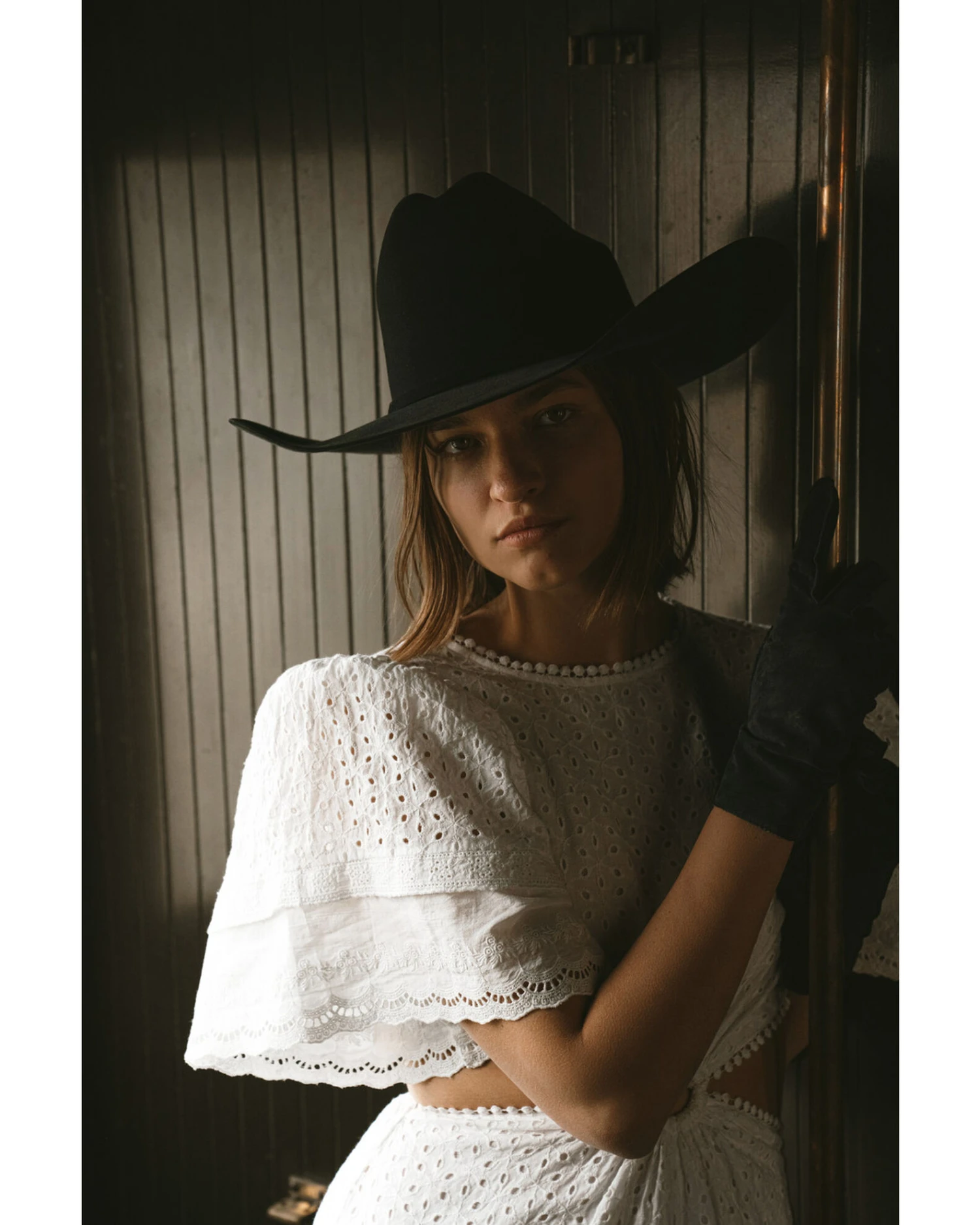 Maia Bergman Women's Ori Crochet Eyelet Open Back Maxi Dress