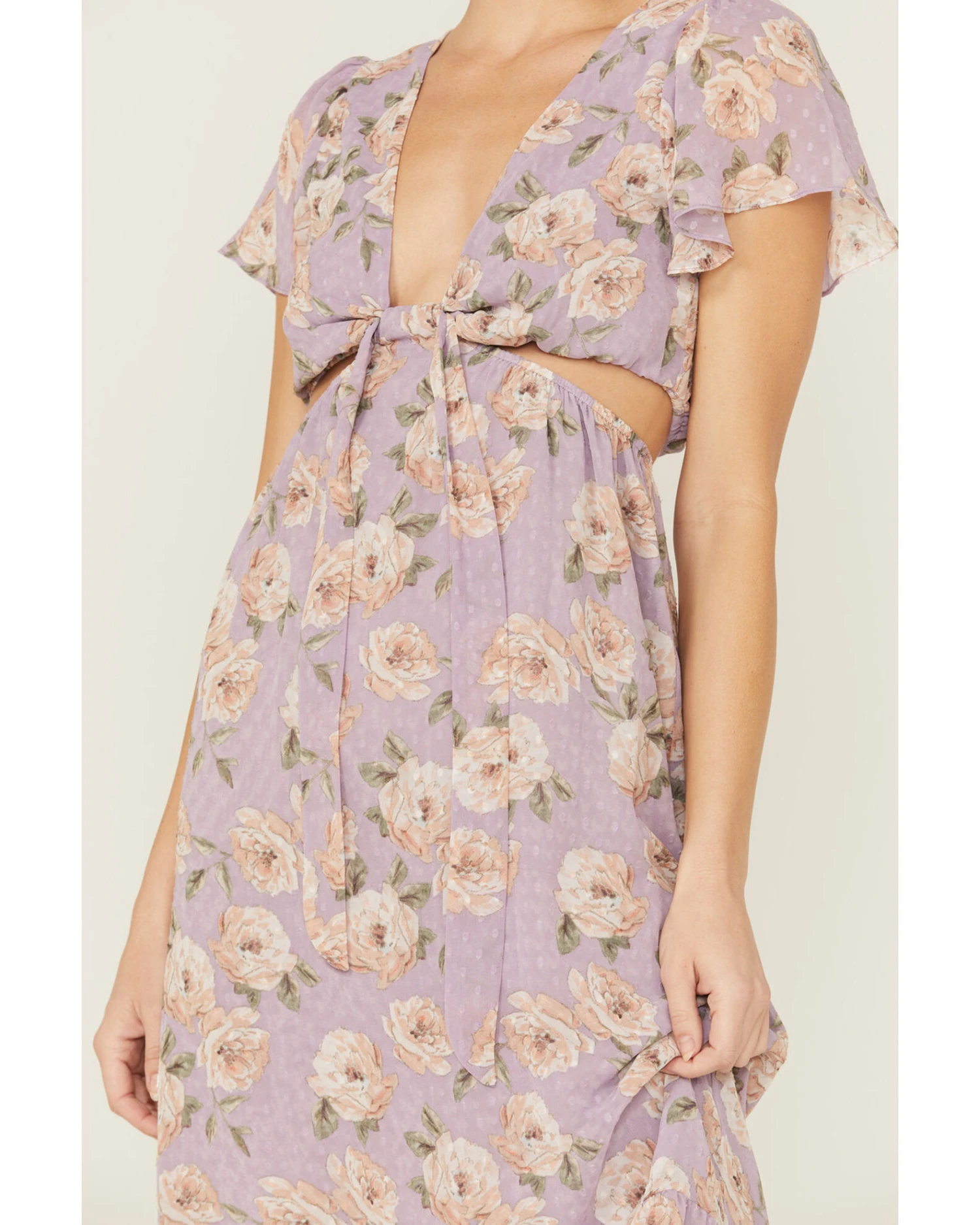 Sadie & Sage Women's Floral Cut-Out Midi Dress - Image 2