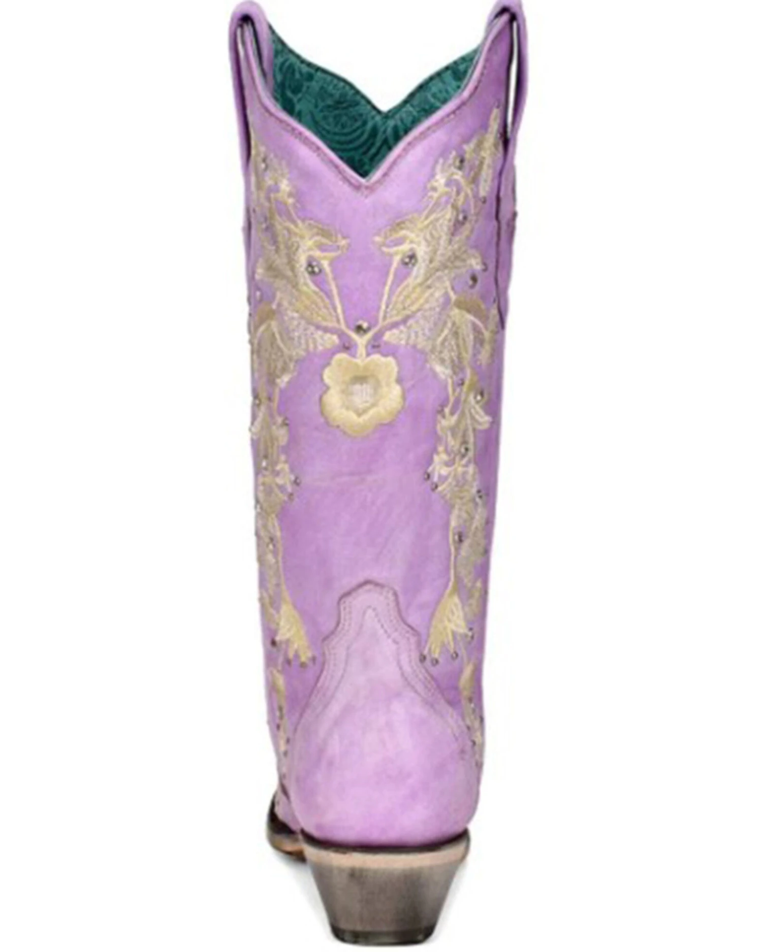 Corral Women's Embroidered Floral & Crystal Studded Tall Western Boots - Snip Toe - Image 5