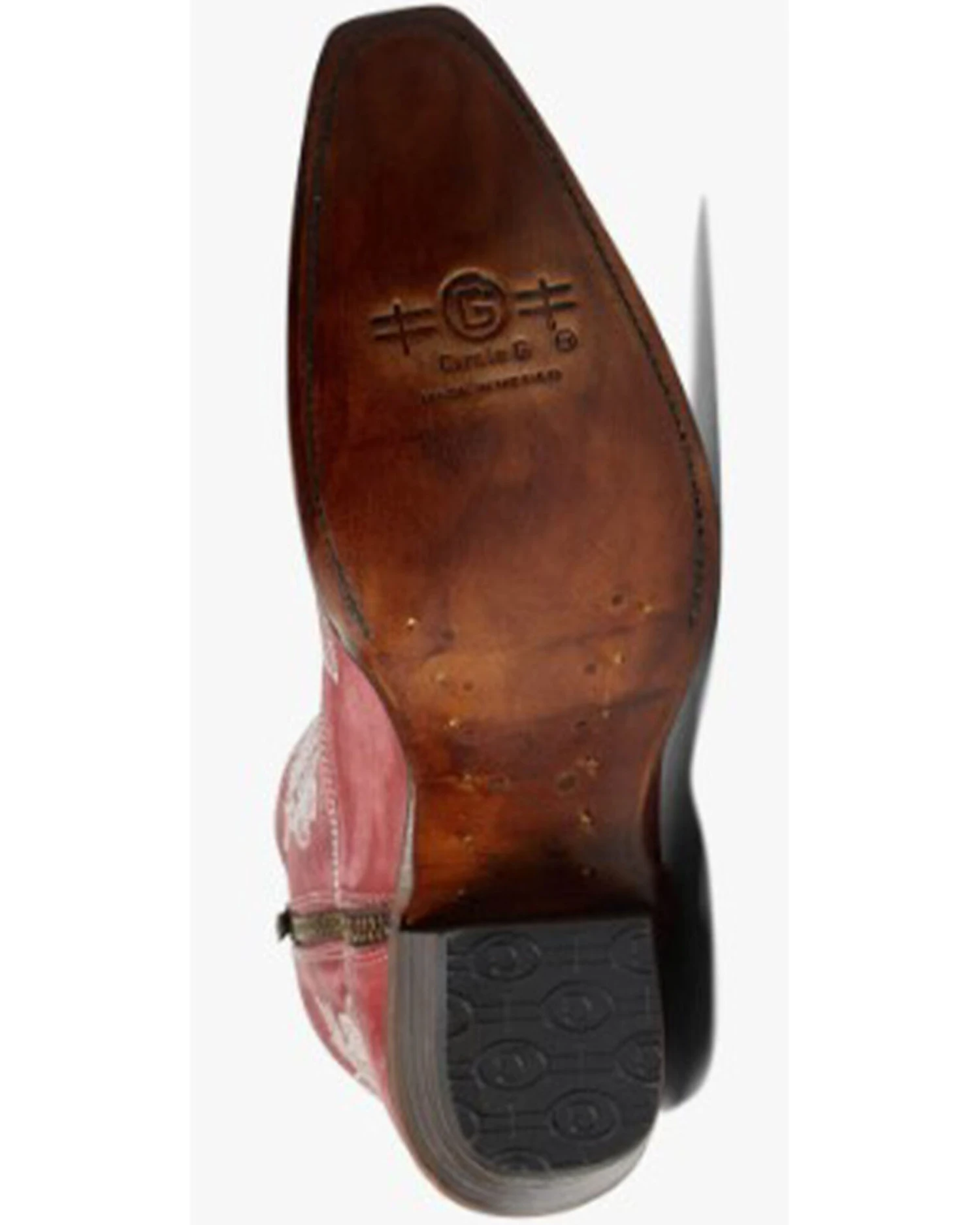 Corral Women's Flowered Embroidery Ankle Western Booties - Snip Toe - Image 5