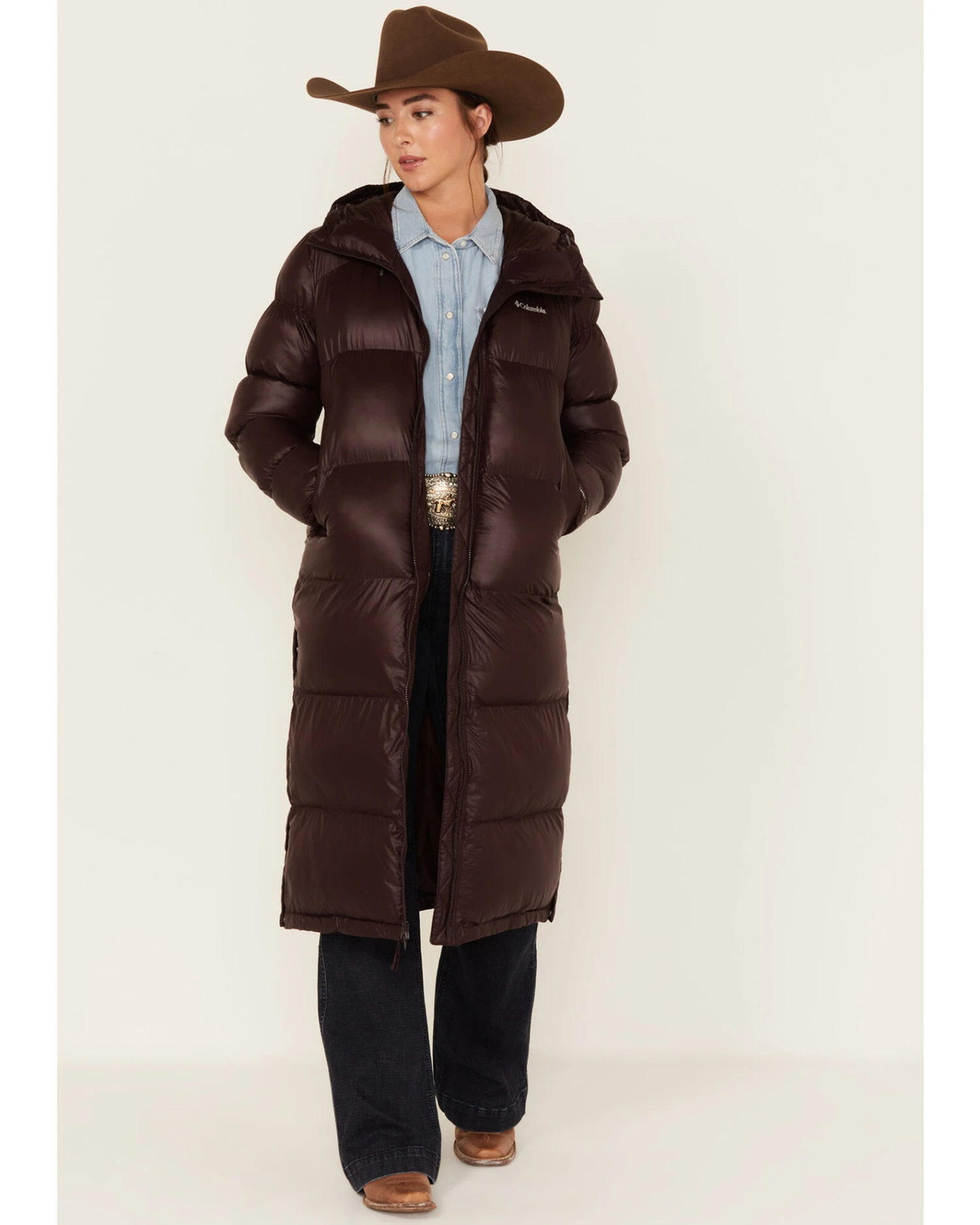 Columbia Women's Pike Lake Pong Hooded Puffer Jacket