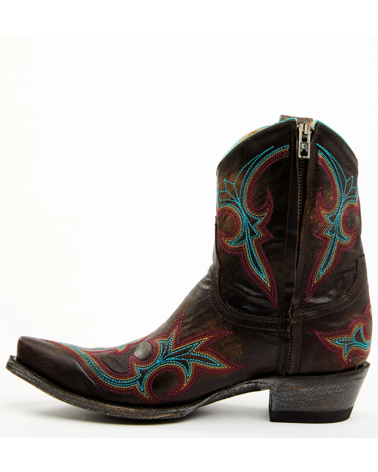 Old Gringo Women's Diego Short Embroidered Booties - Snip Toe - Image 3