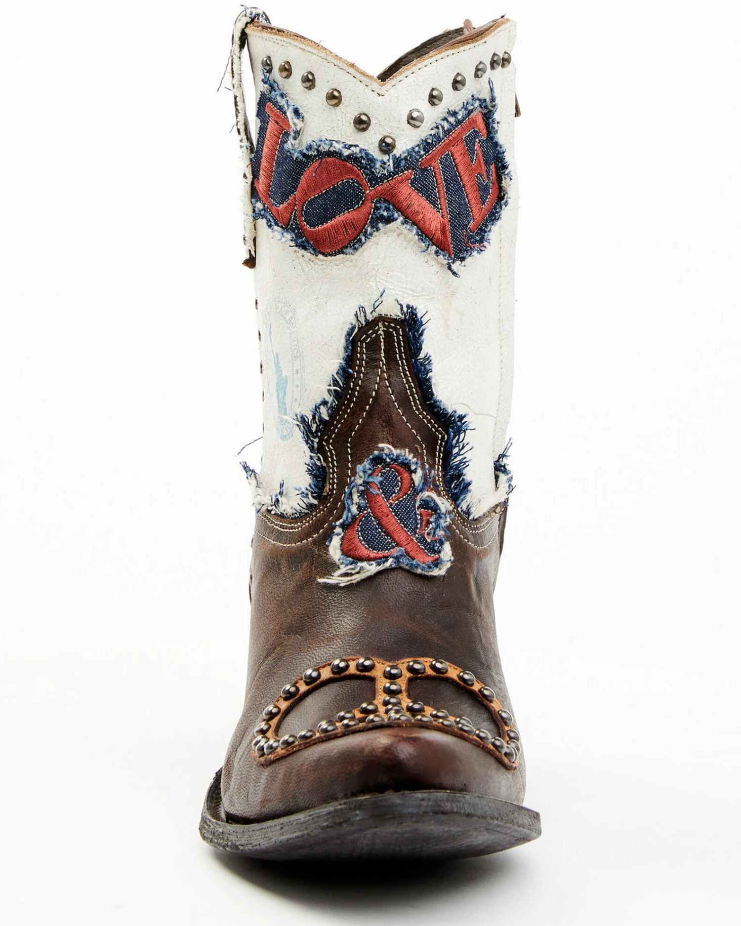 Yippee Ki Yay By Old Gringo Women's Love & Peace Studded Fashion Leather Booties - Pointed Toe - Image 4