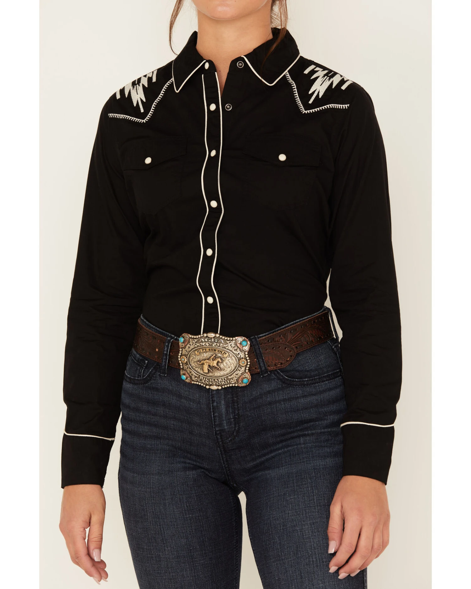 Ariat Women's Retro Chimayo Southwestern Long Sleeve Snap Shirt - Image 3