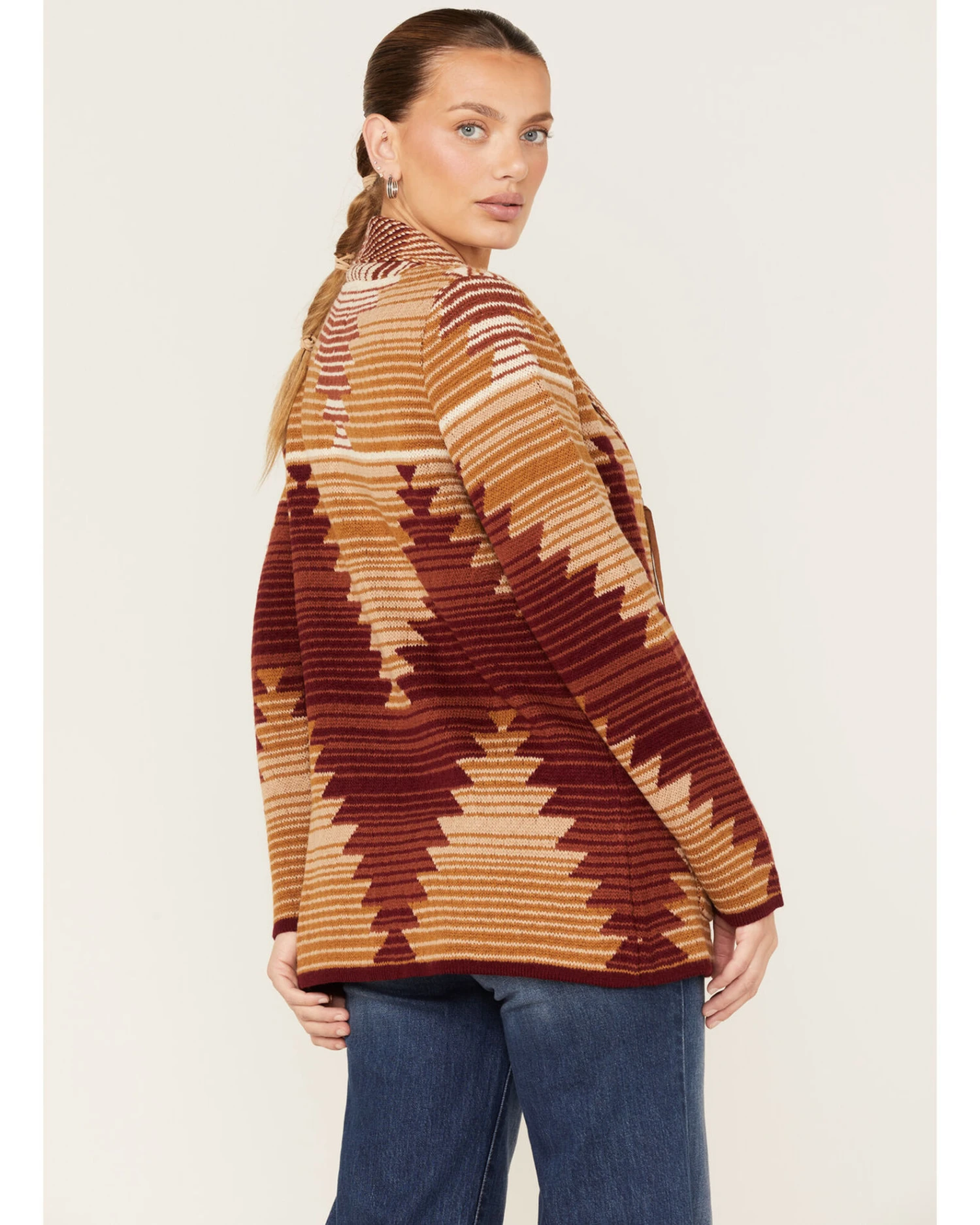 Cotton & Rye Women's Southwestern Knit Cardigan - Image 4