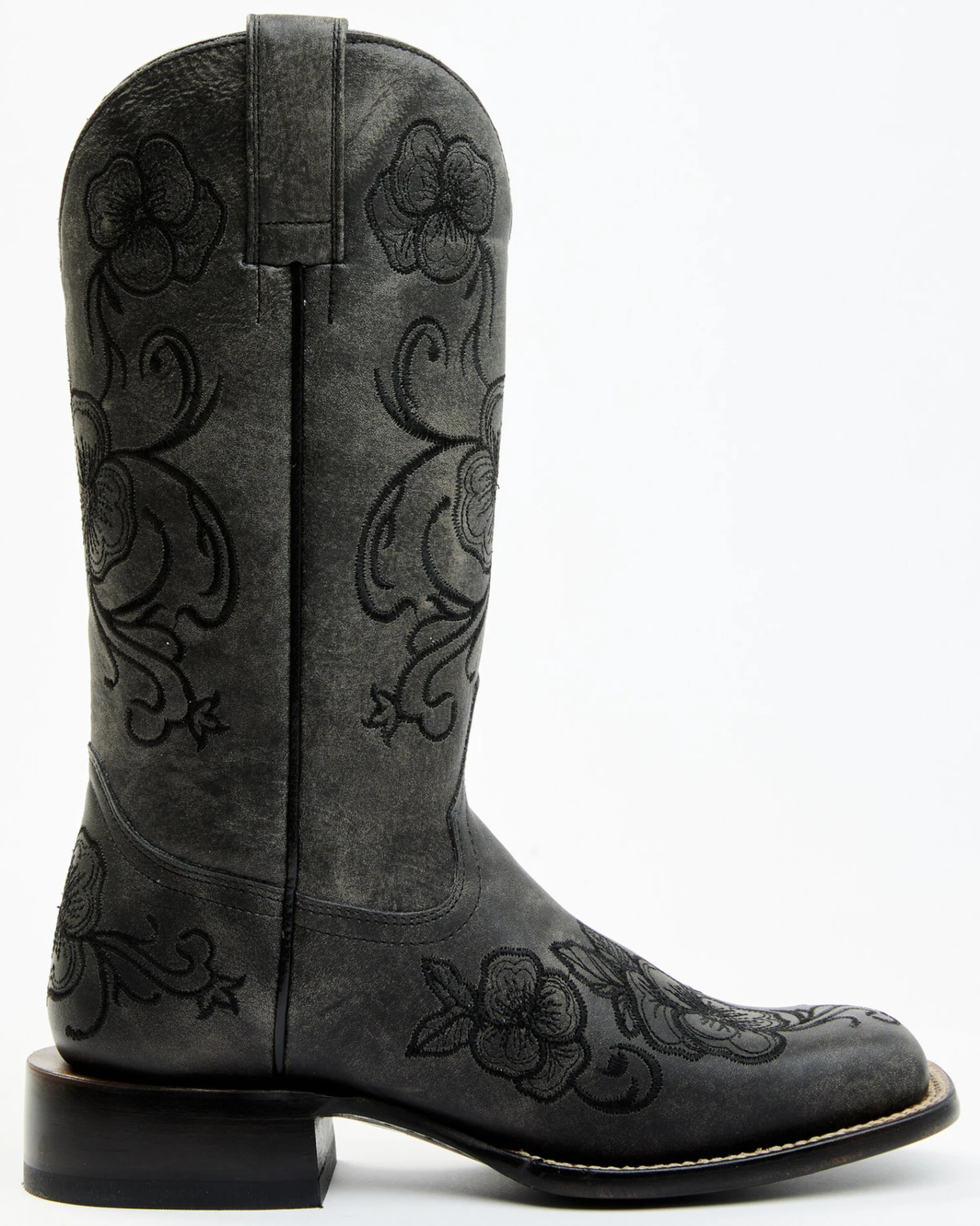 Shyanne Women's Lasy Western Boots - Broad Square Toe - Image 2