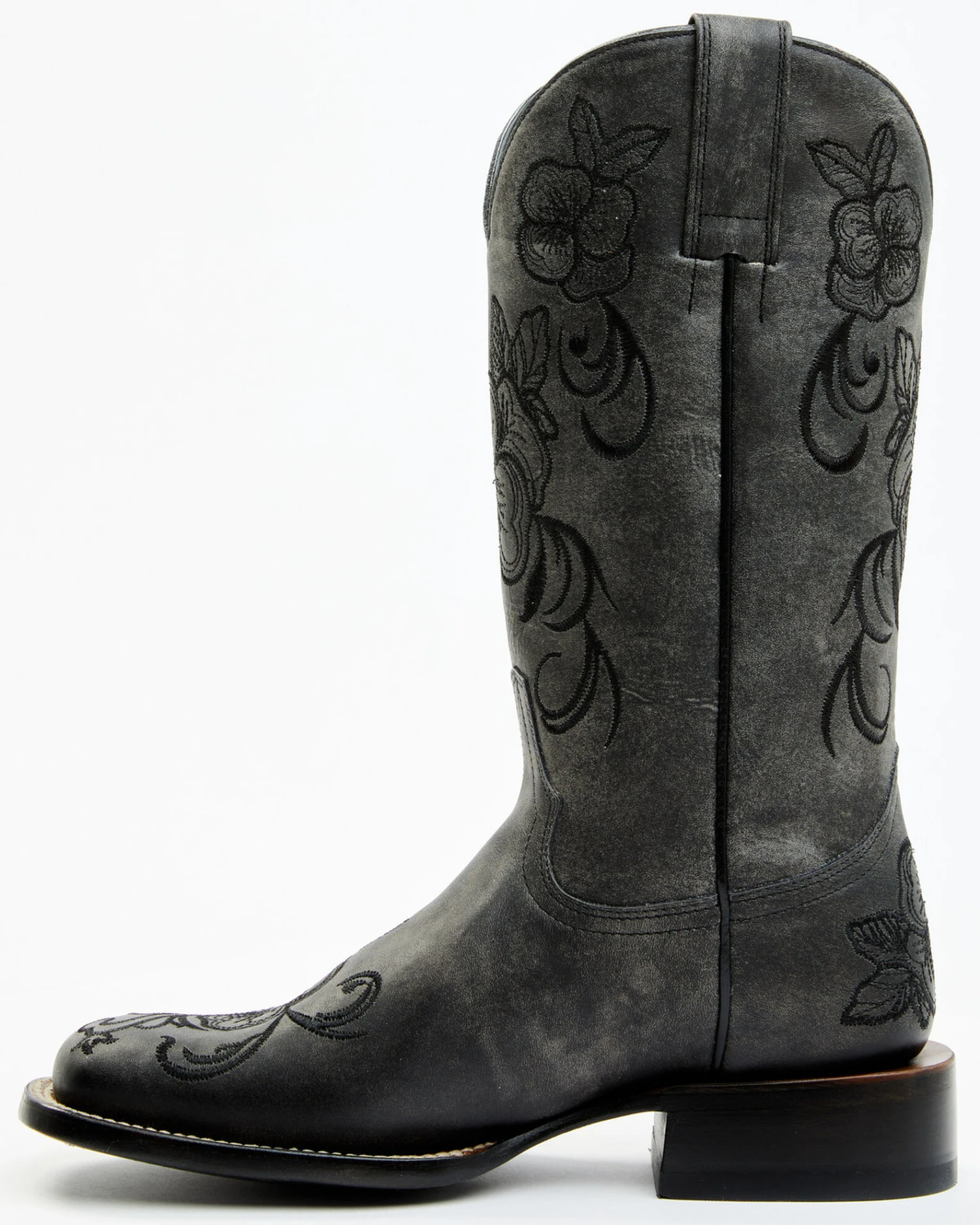 Shyanne Women's Lasy Western Boots - Broad Square Toe - Image 3