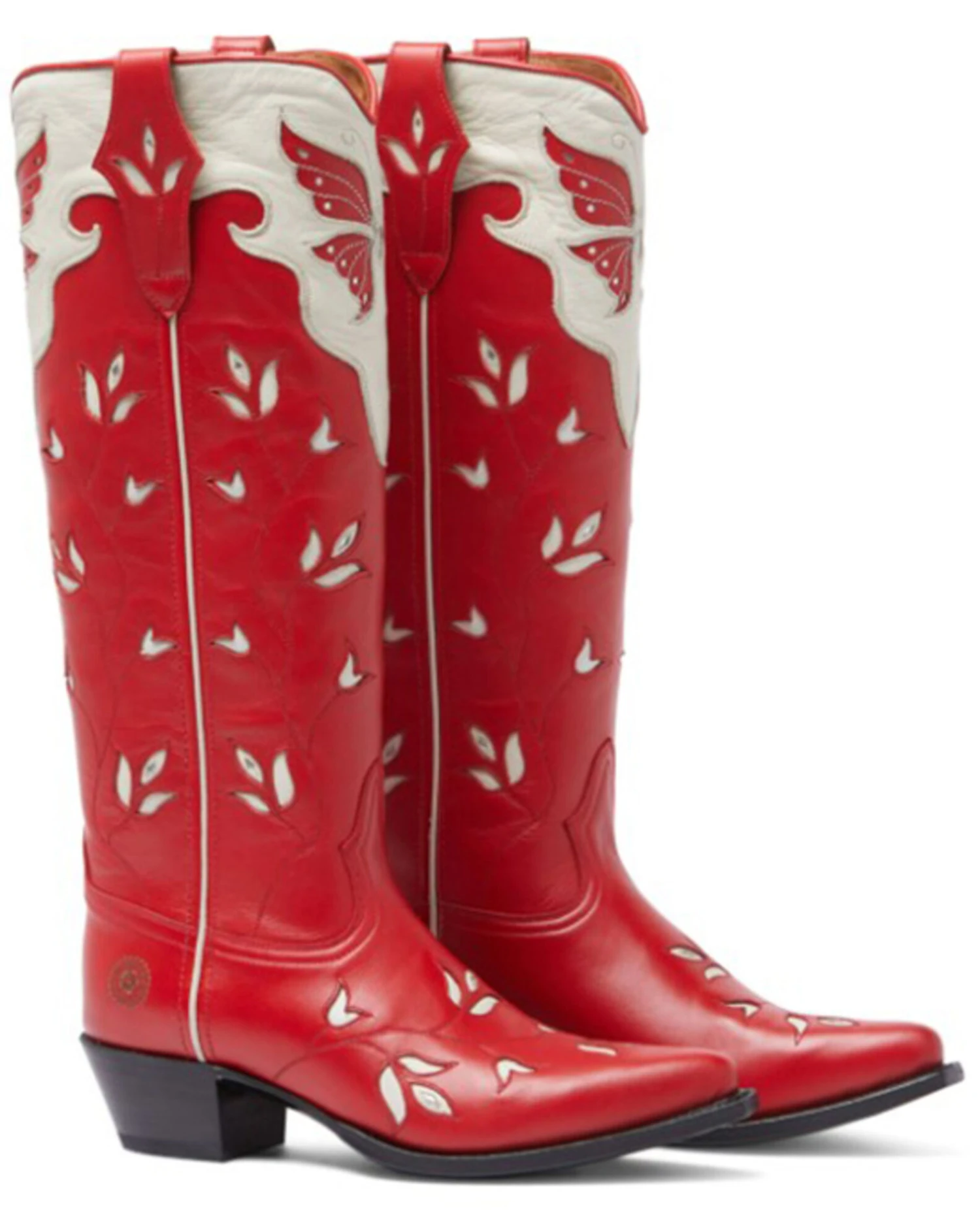 Ranch Road Boots Women's Scarlett Butterfly Tall Western Boots - Snip Toe
