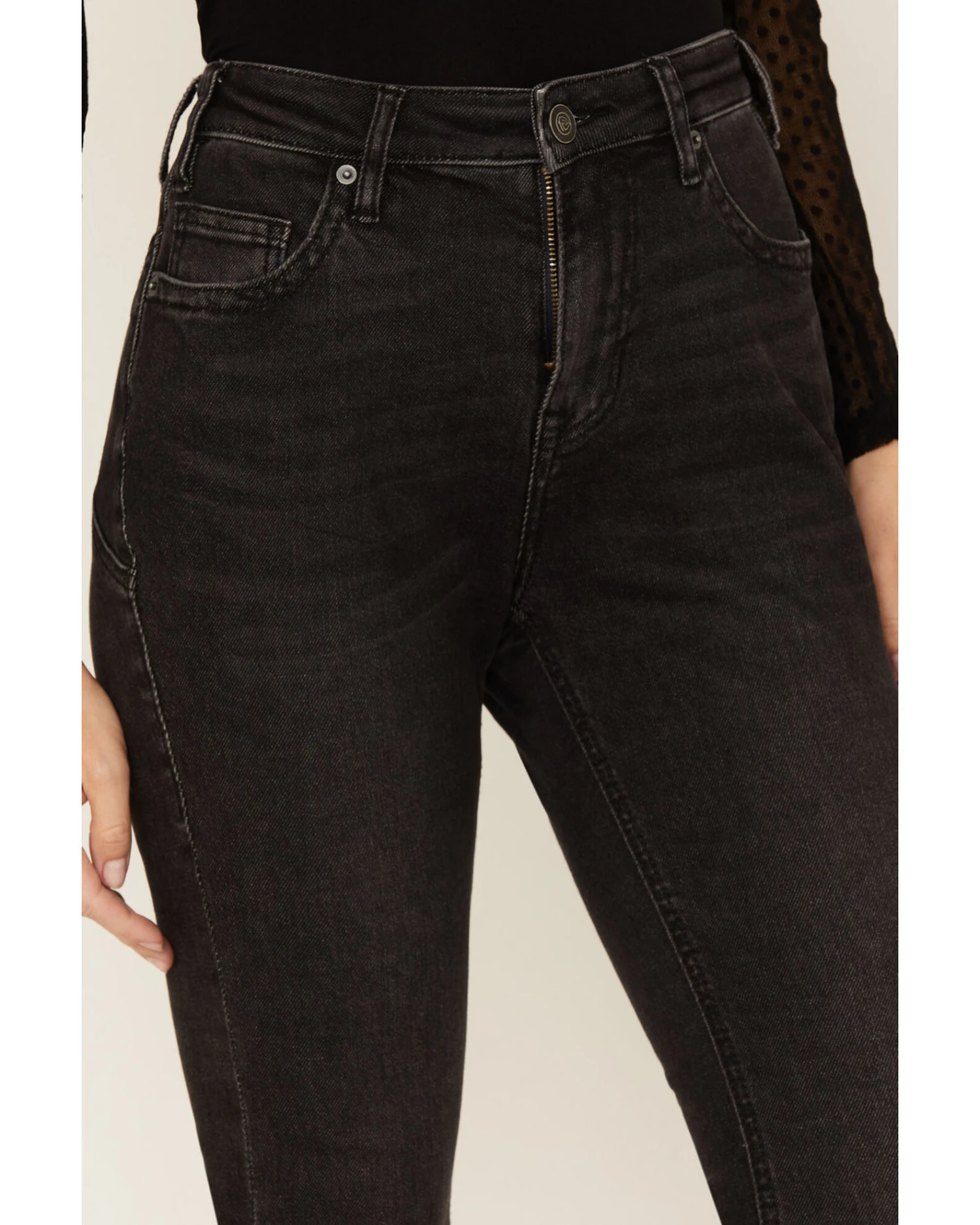 Rock & Roll Denim Women's High Rise Star Back Flare Jeans - Image 3