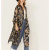 Shyanne Women's Burnout Floral Print Kimono