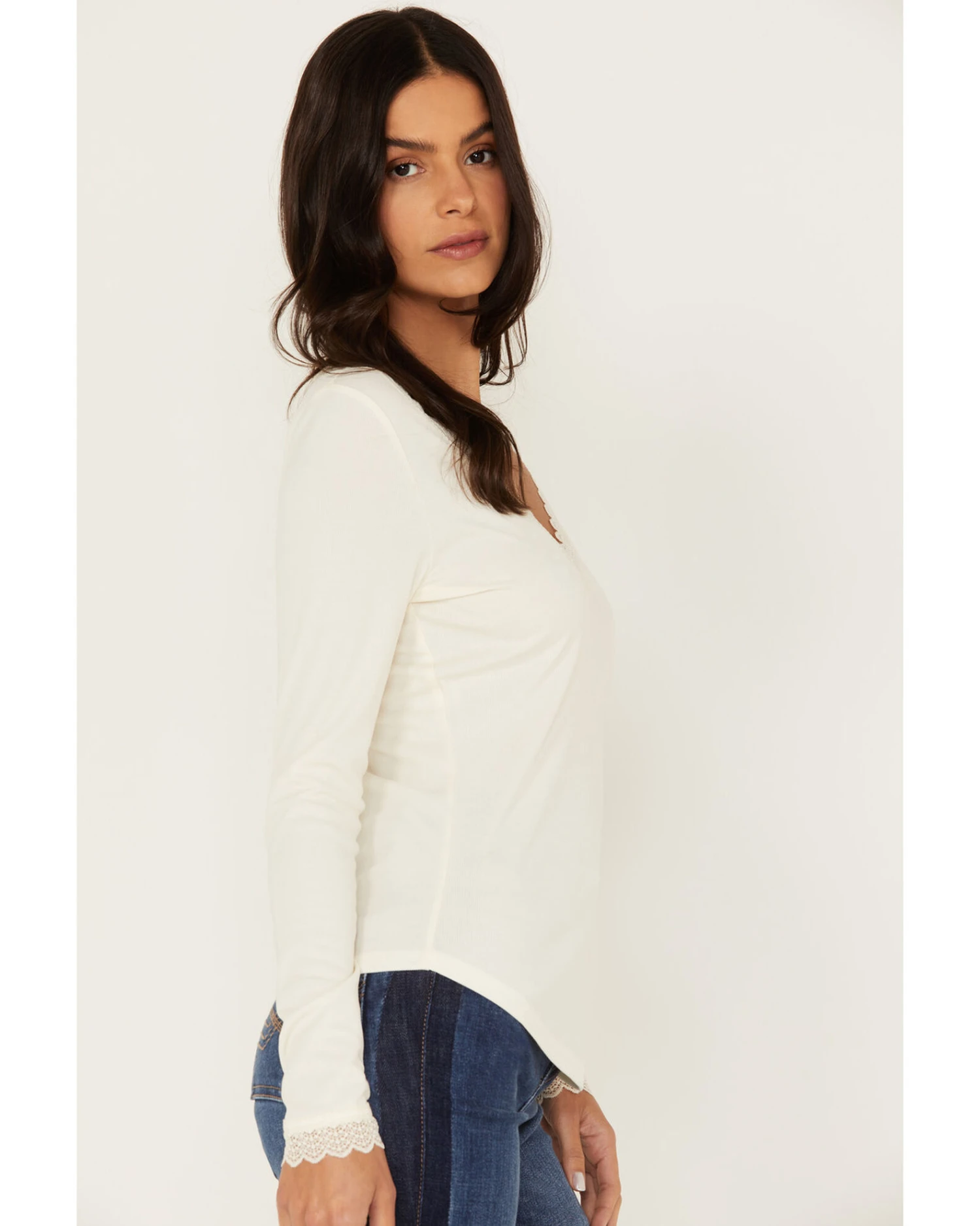 Idyllwind Women’s Taft Lace Trim Shirt - Image 2