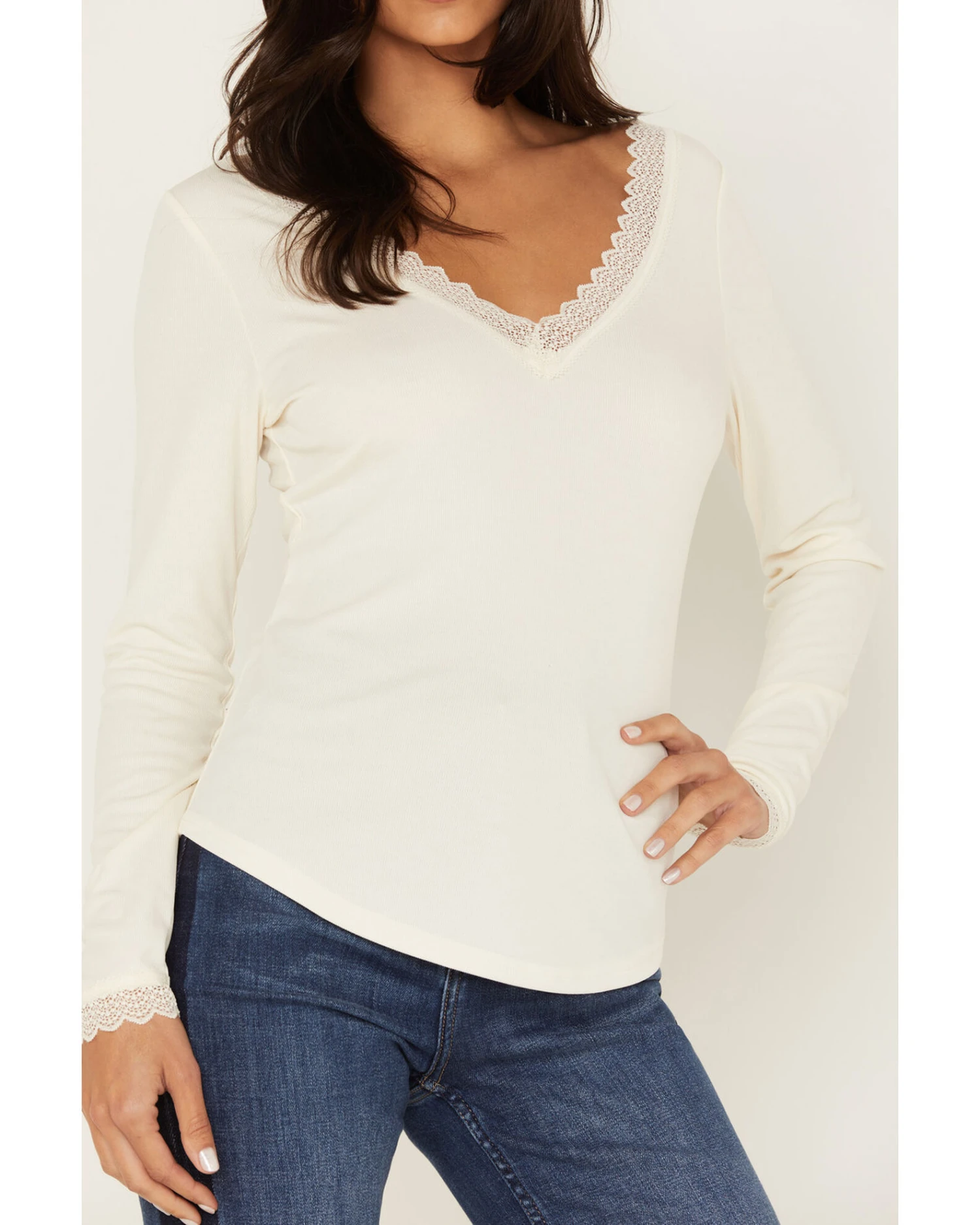 Idyllwind Women’s Taft Lace Trim Shirt - Image 3