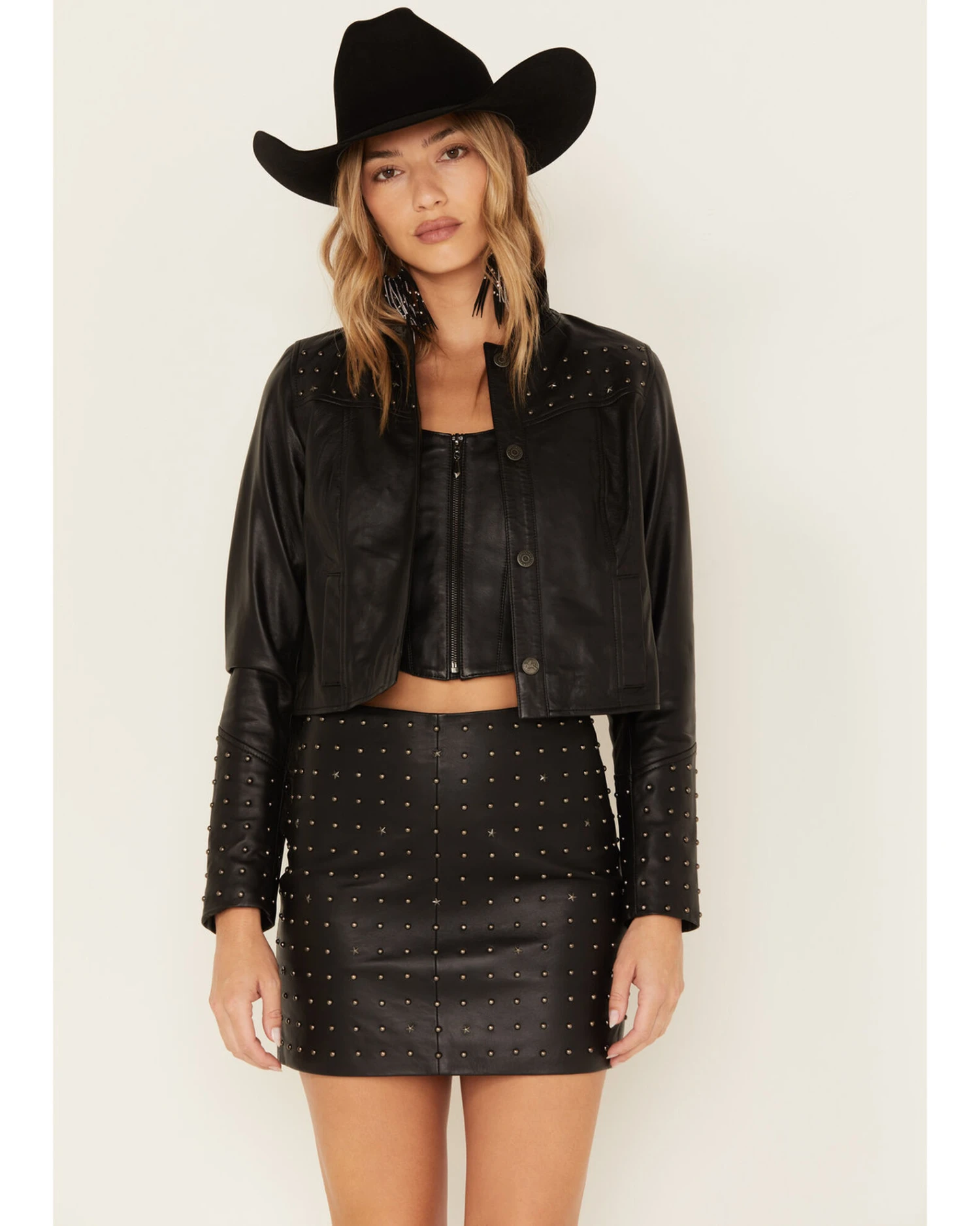 Idyllwind Women's Omaha Studded Leather Jacket - Image 2