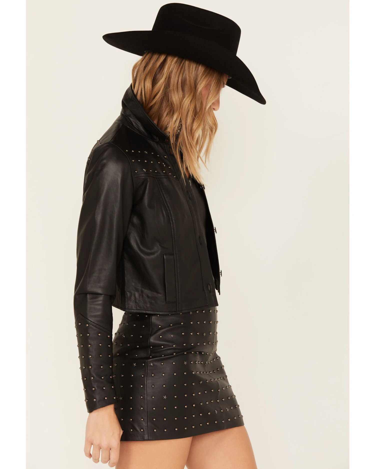 Idyllwind Women's Omaha Studded Leather Jacket - Image 3