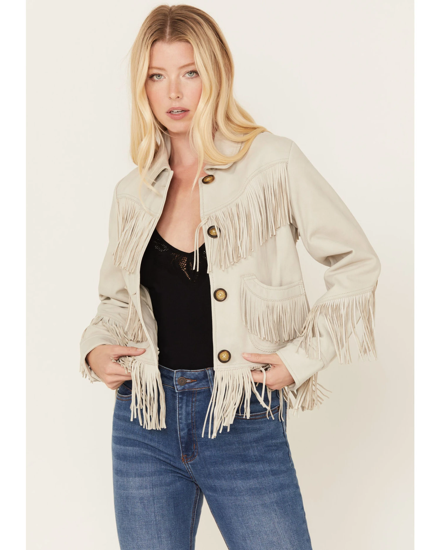 Idyllwind Women's Bellebrook Leather Fringe Jacket - Image 2