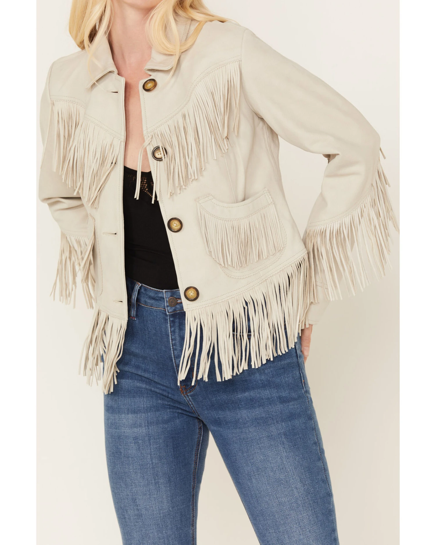 Idyllwind Women's Bellebrook Leather Fringe Jacket - Image 3