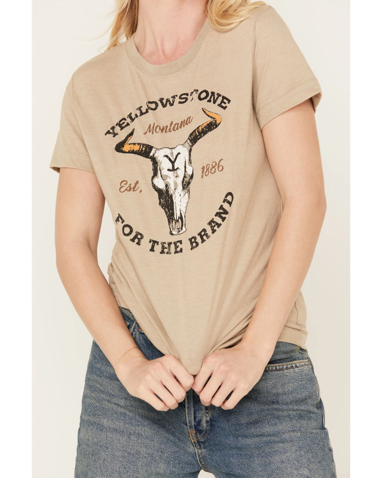 Changes Women's Yellowstone Dutton Ranch Short Sleeve Graphic Tee - Image 3